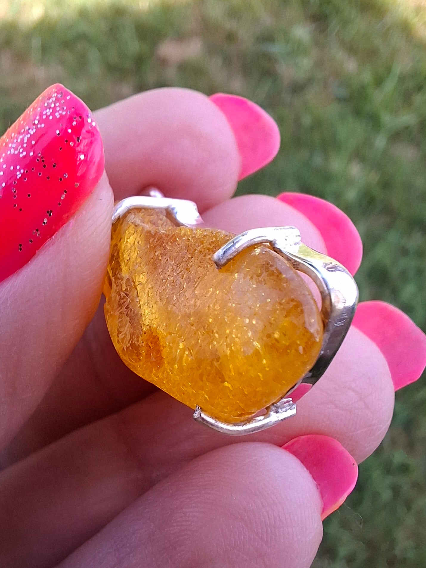 Baltic Amber Pendant, 925 Silver, Fossil (Ref: AP14)