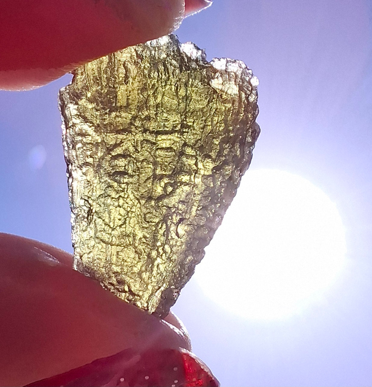 Moldavite Piece, 2.38g, Tektite (Ref: 1466)