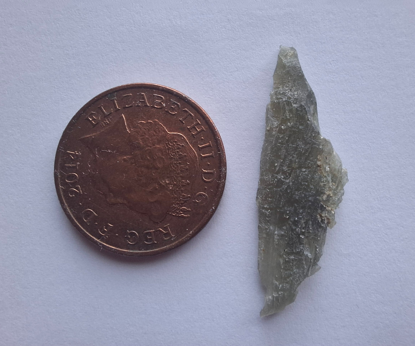 Moldavite Piece, 0.83g, Tektite (Ref: 1362)
