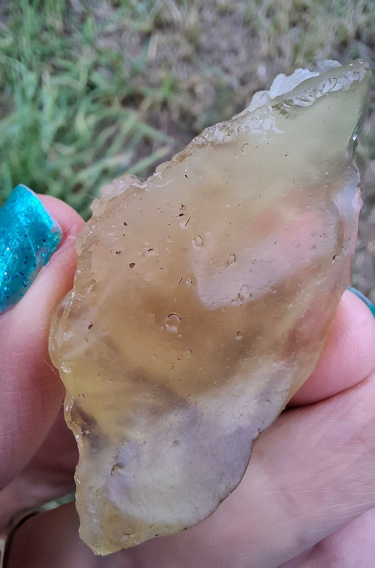 Libyan Desert Glass carving, GANESHA, 26.47g, Tektite (Ref: Ganesha1)