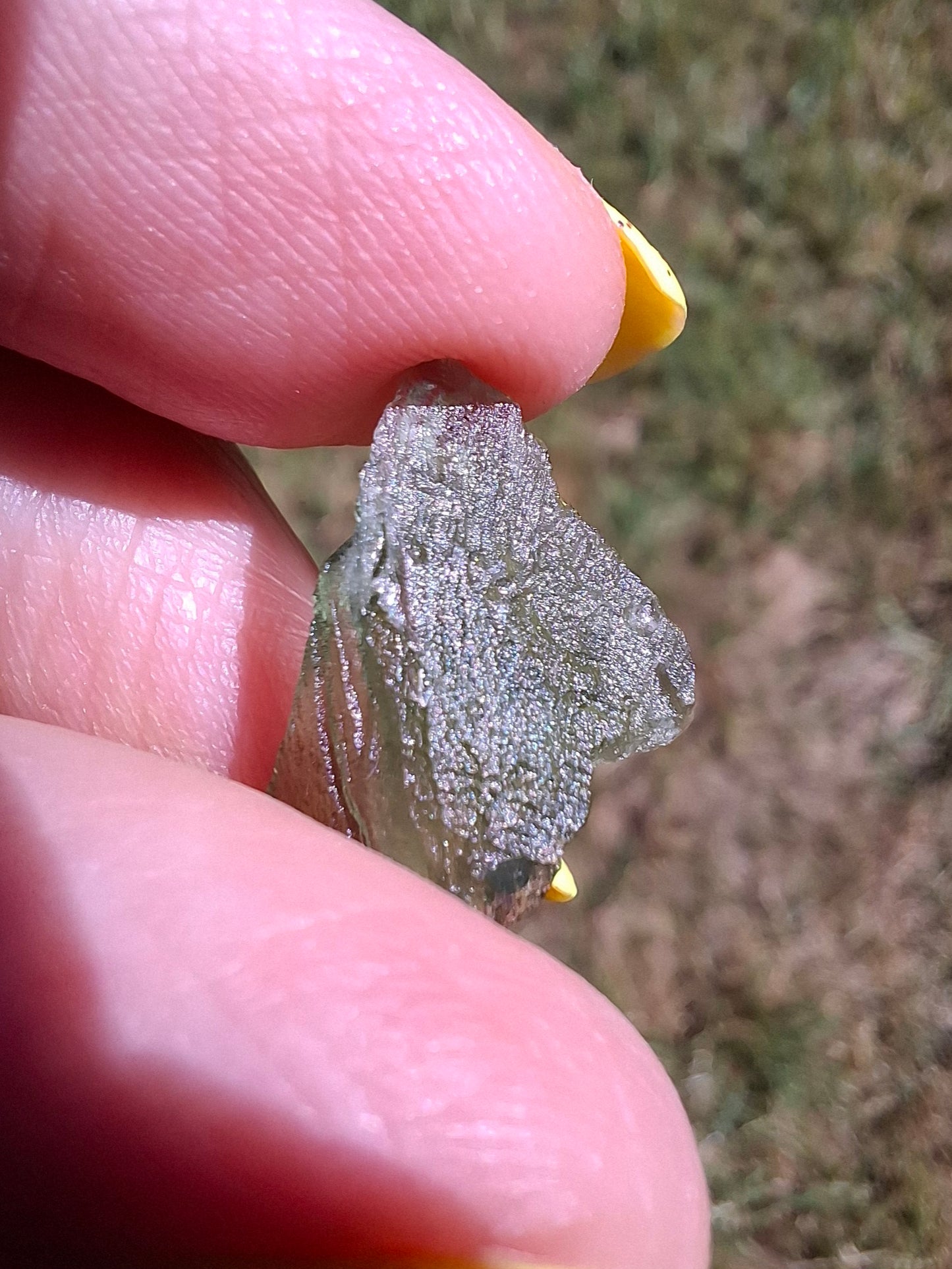 Moldavite Piece, 0.87g, Tektite (Ref: 1477)