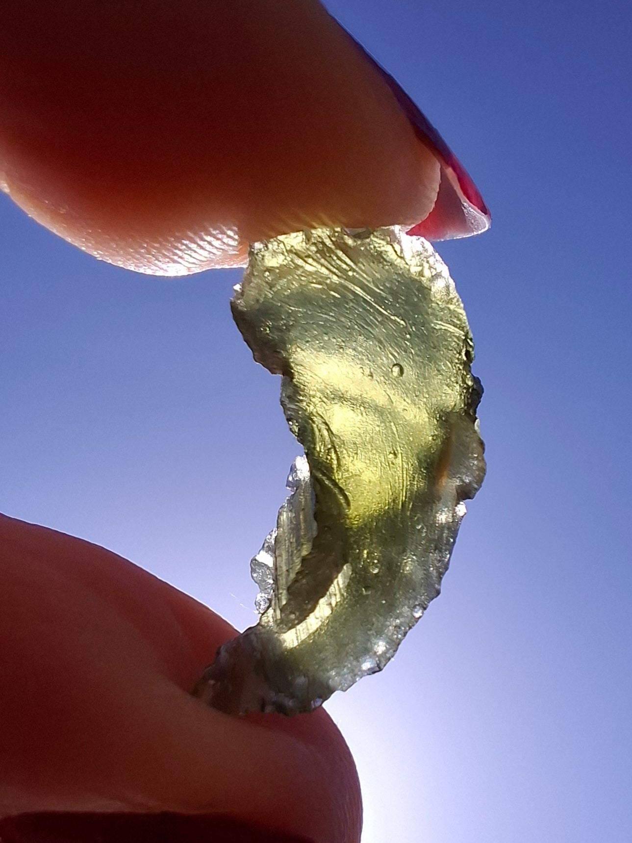 Moldavite Piece, 1.25g, Tektite (Ref: 1470)