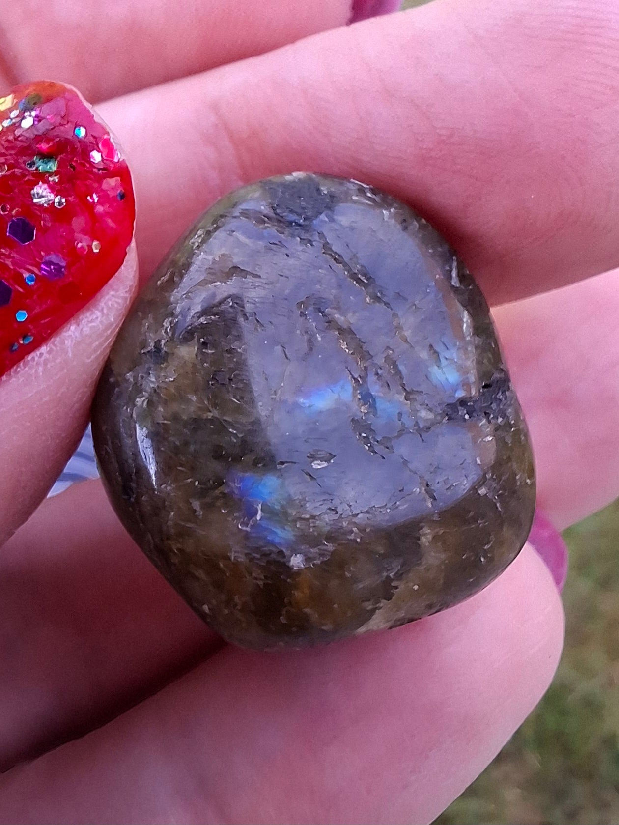 Labradorite, Tumble Stone, Crystal (Ref: T207)