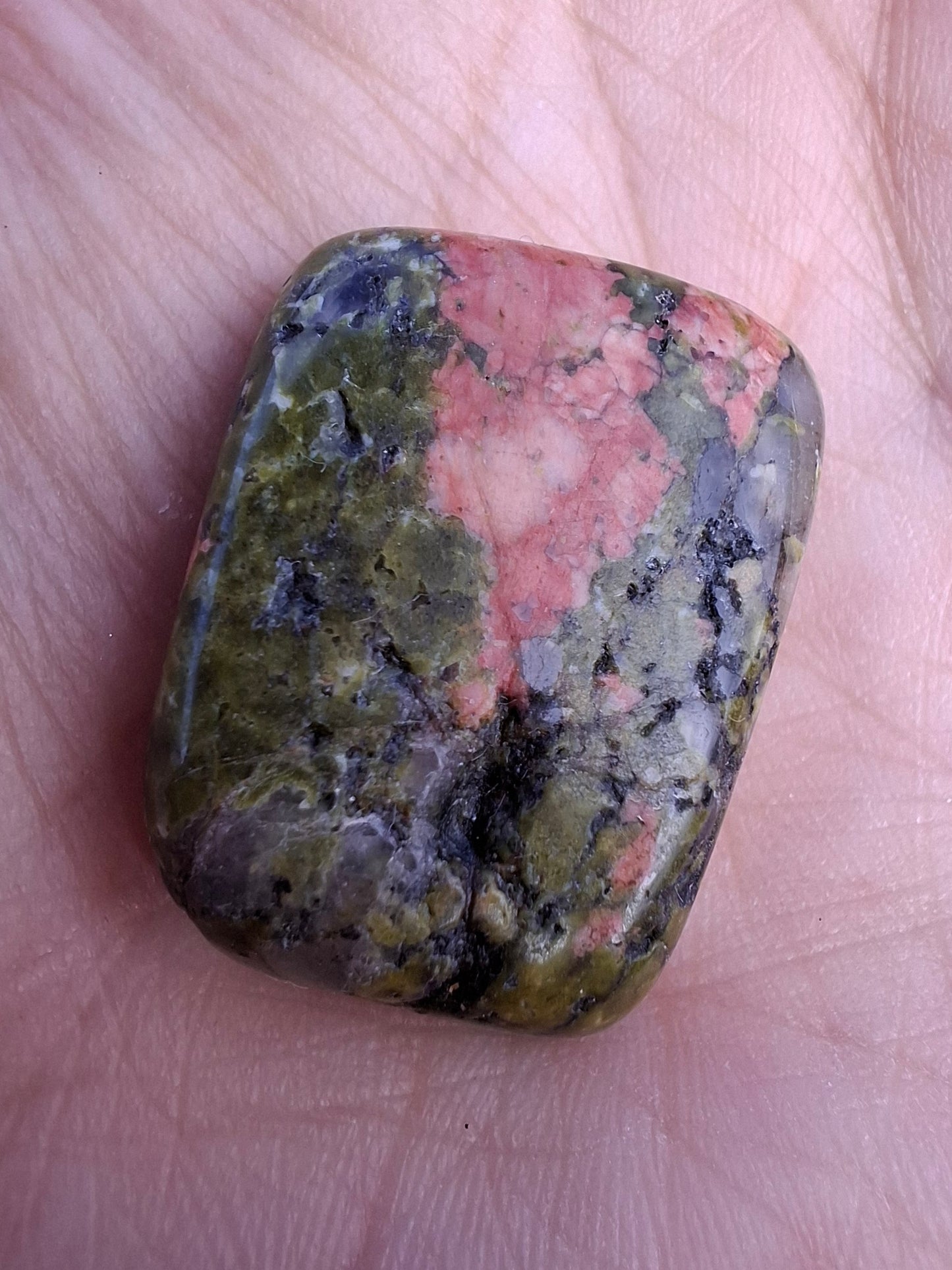 Unakite, Tumble Stone, Crystal (Ref: T182)