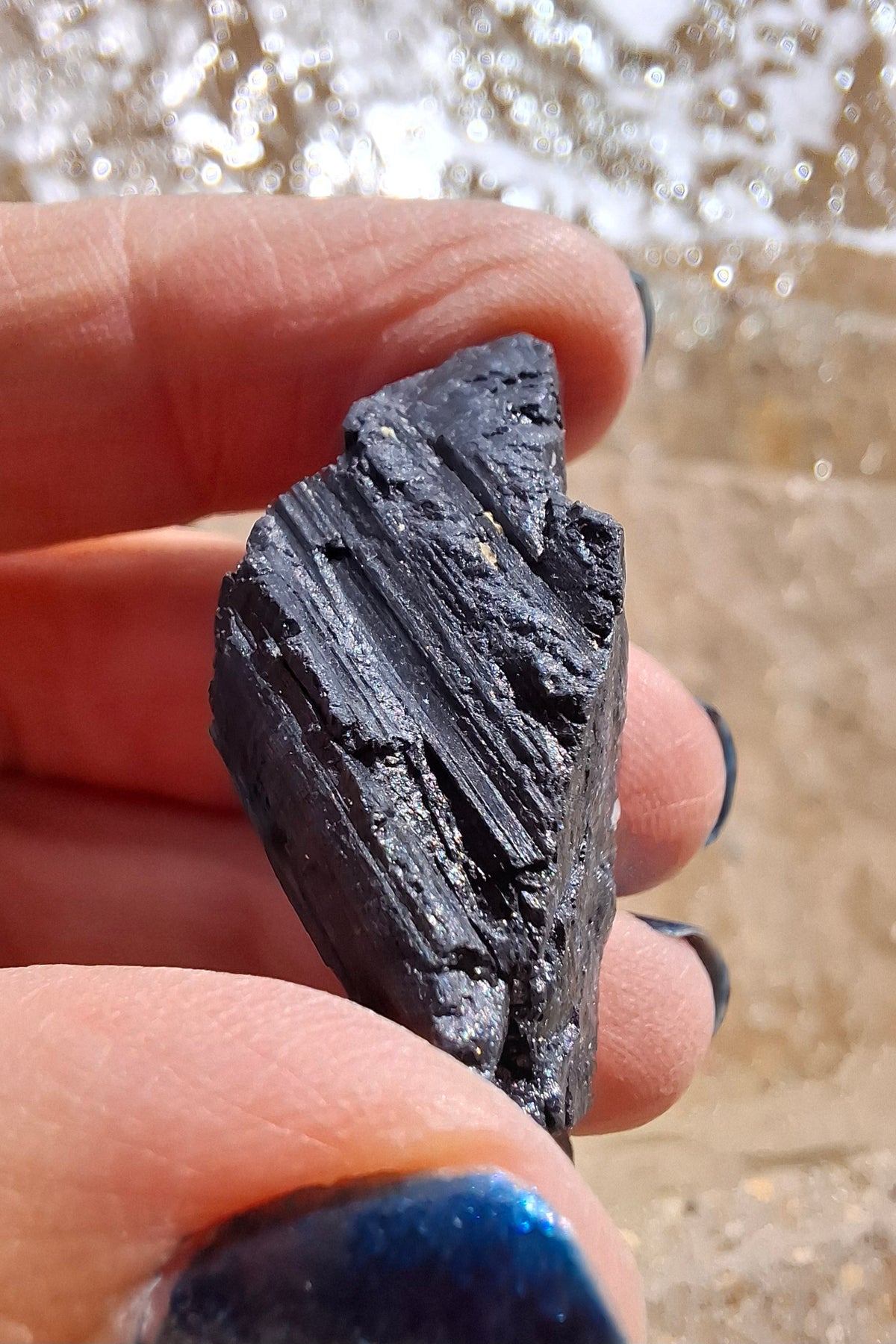 Black Tourmaline RAW, 14.77g, Crystal, (Ref: RBT1)