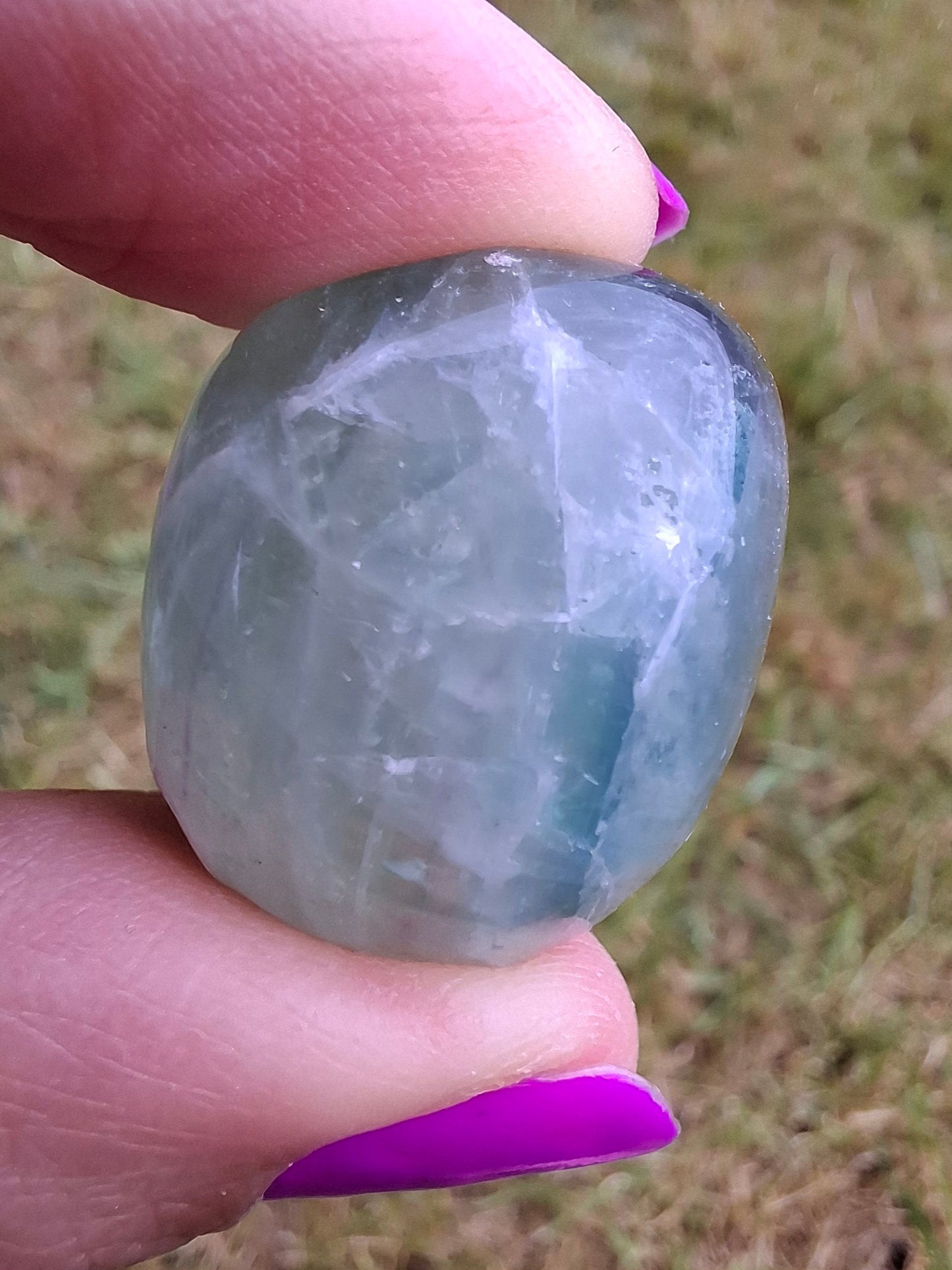 Fluorite, Tumble Stone, Crystal (Ref: T51)