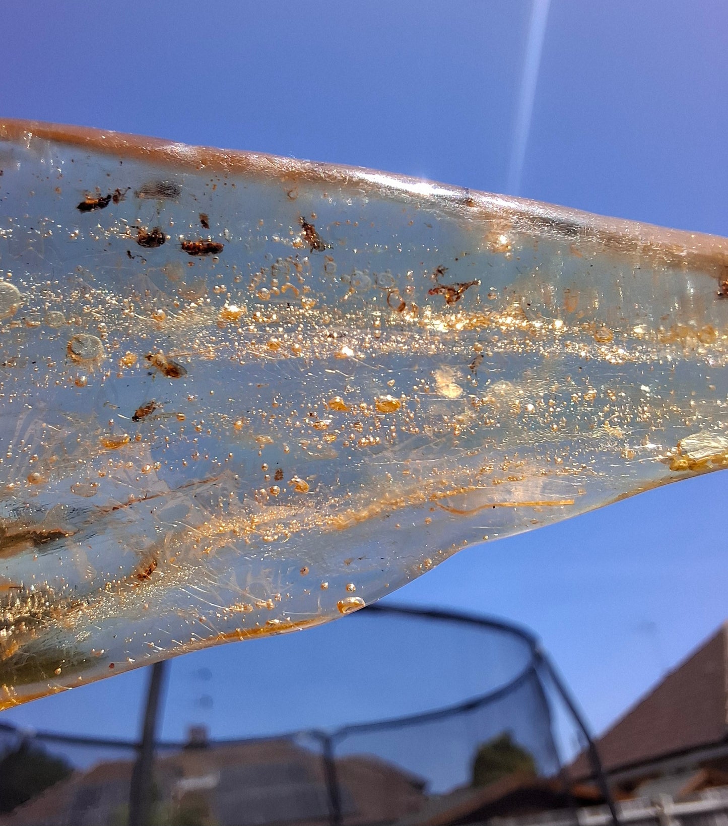 Copal Young Amber with INSECTS inside, 28.43g, Fossil (Ref: CA10)