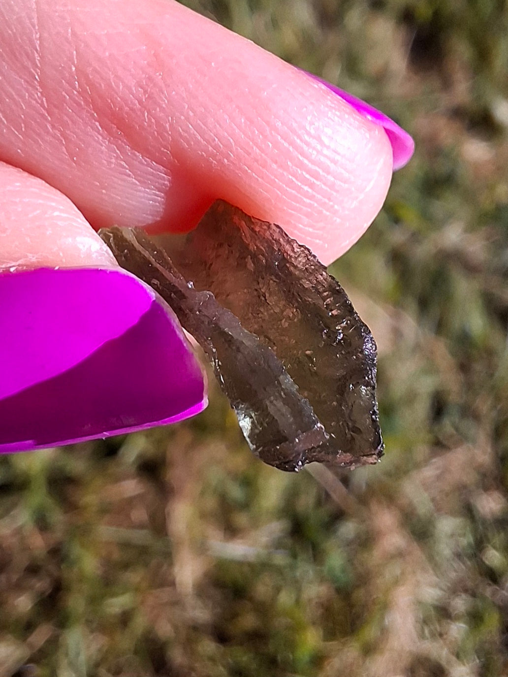 Moldavite Piece, 0.49g, Tektite (Ref: 1452)