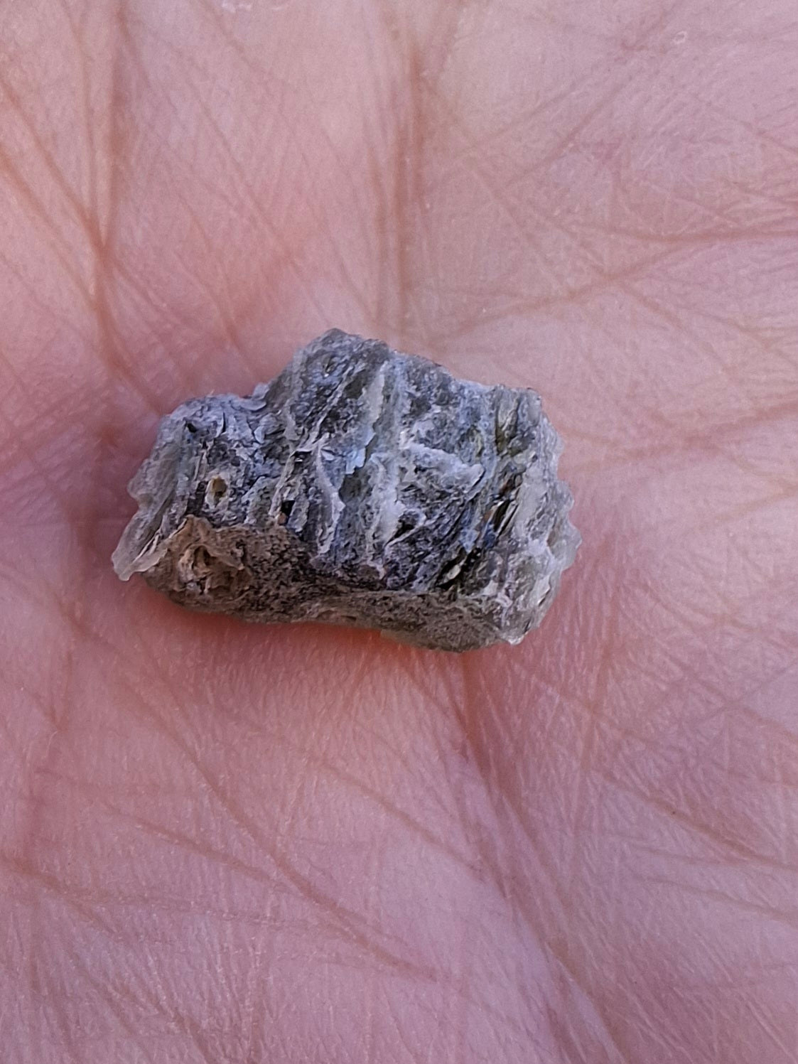 Moldavite Piece, SNOWFLAKE, FROSTED, BRUSNA, Tektite (Ref: 1493)