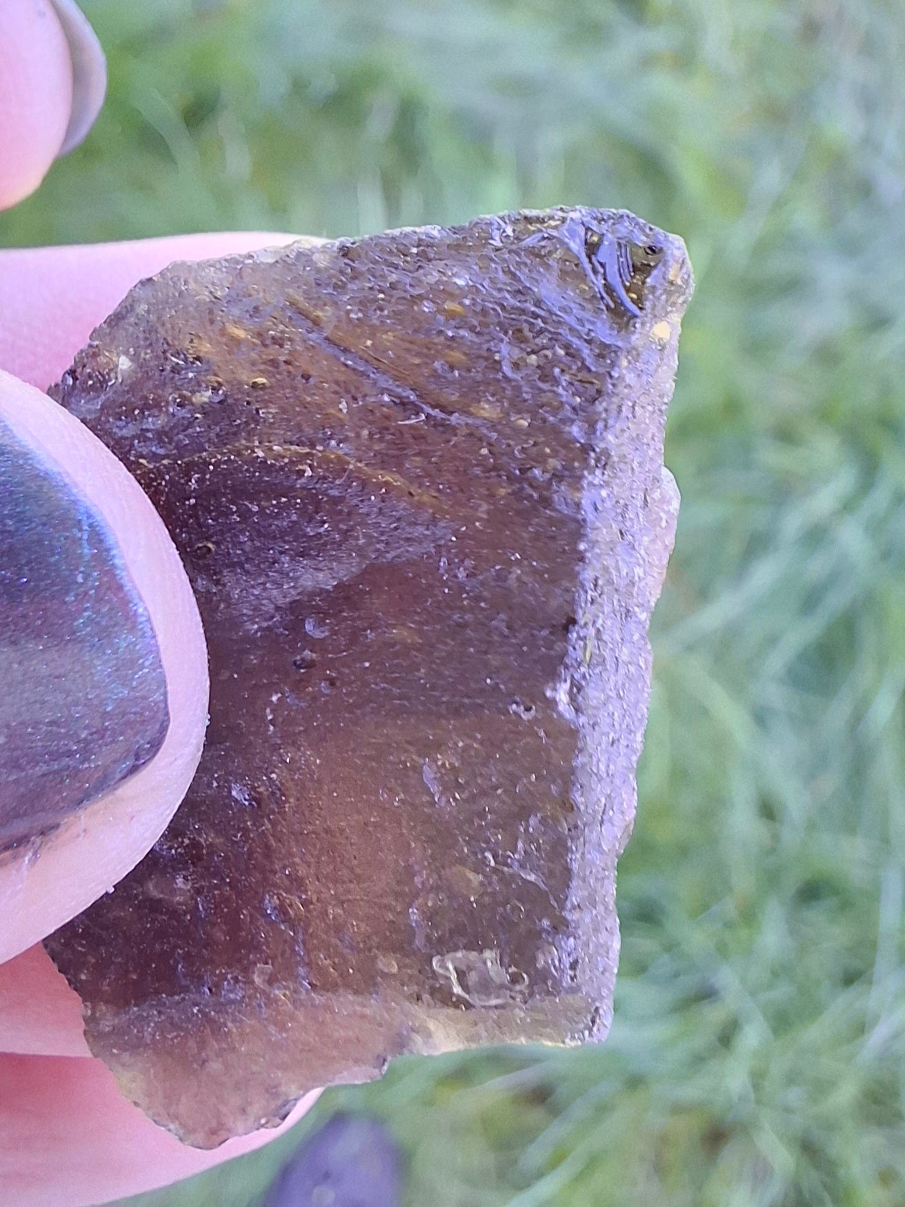 Moldavite Piece, JAKULE, 7.00g, Tektite (Ref: 1376)