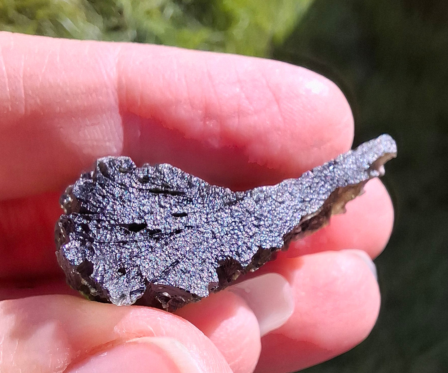 Moldavite Piece, SLAVCE, 13.52g, Tektite (Ref: 1178)
