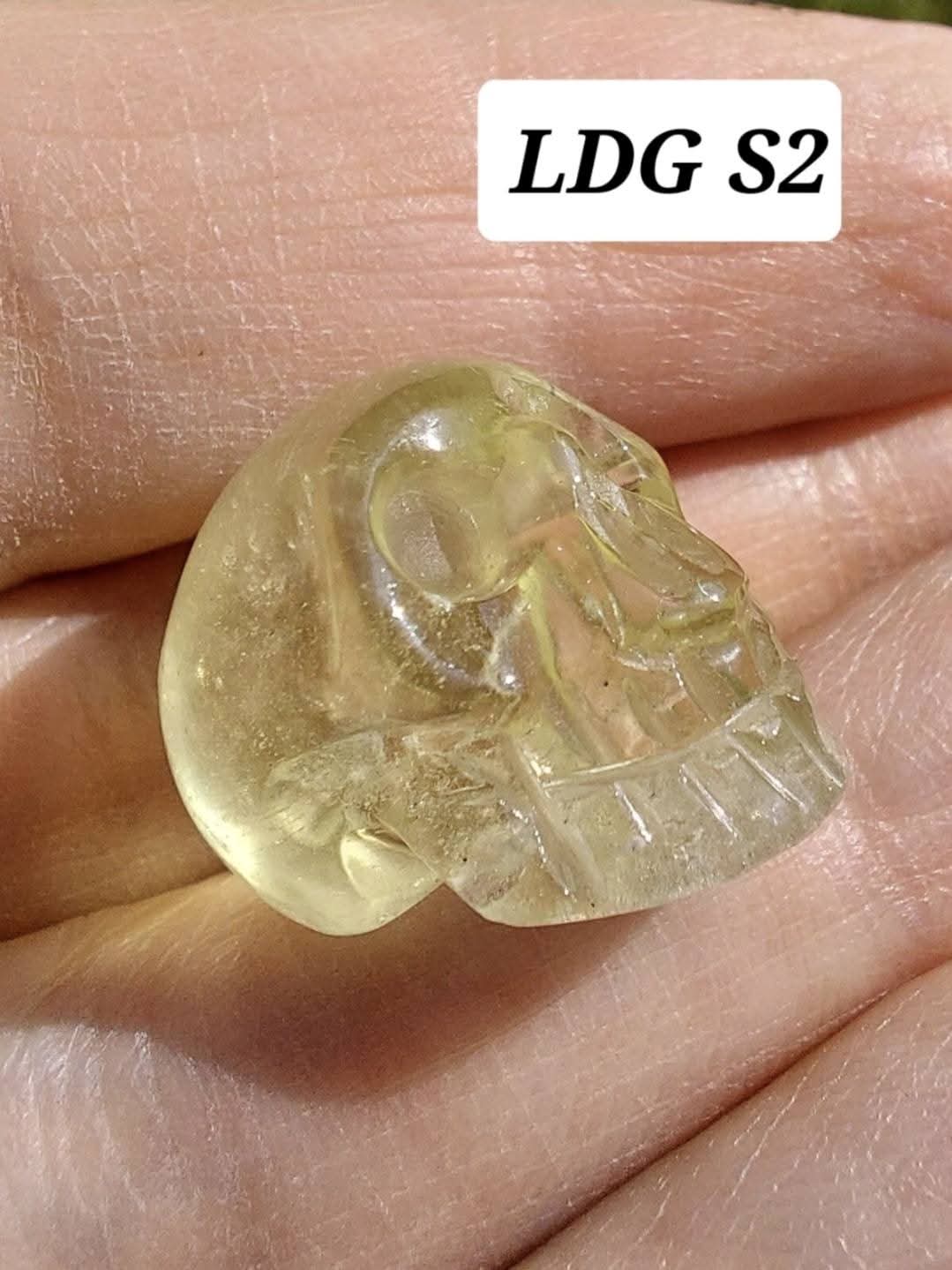 Libyan Desert Glass SKULL carving, 4.59g, Tektite (Ref: Skull2)