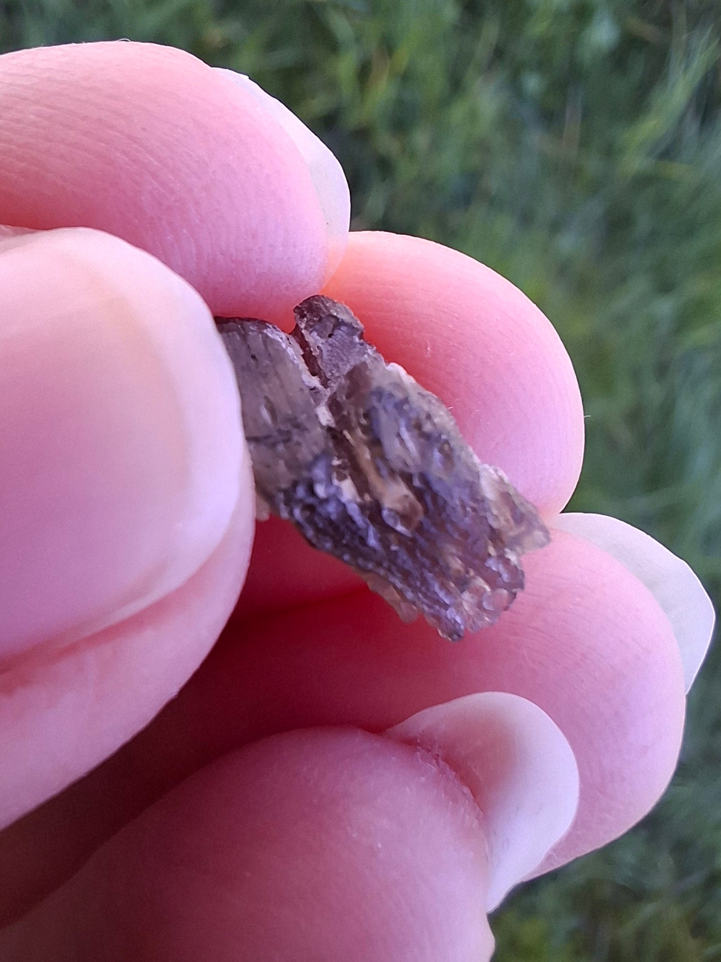 DRILLED, Moldavite Piece, 0.80g, Tektite (Ref: D24)