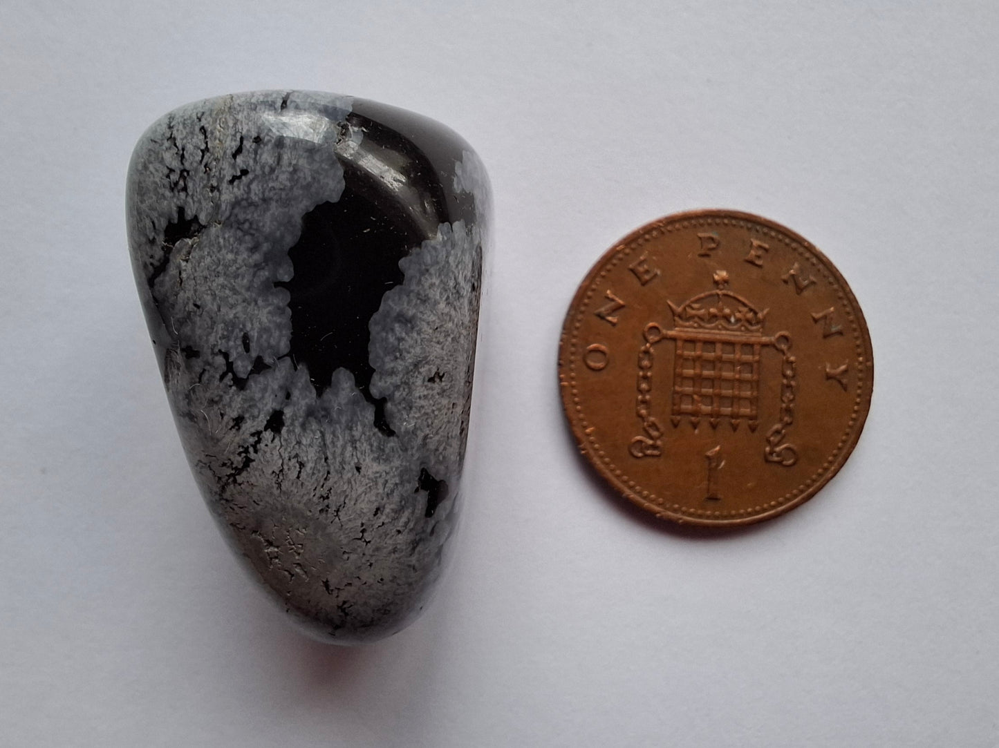 Snowflake Obsidian, Tumble Stone, Crystal (Ref: T97)