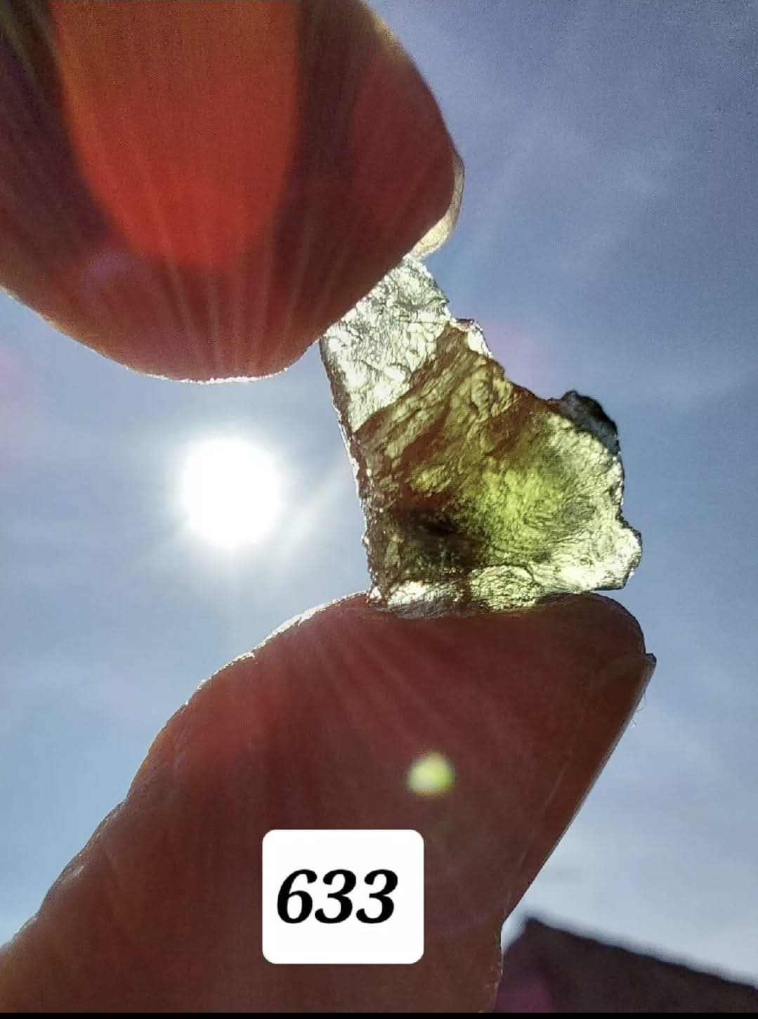Moldavite Piece, 1.00g, Tektite (Ref: 633)