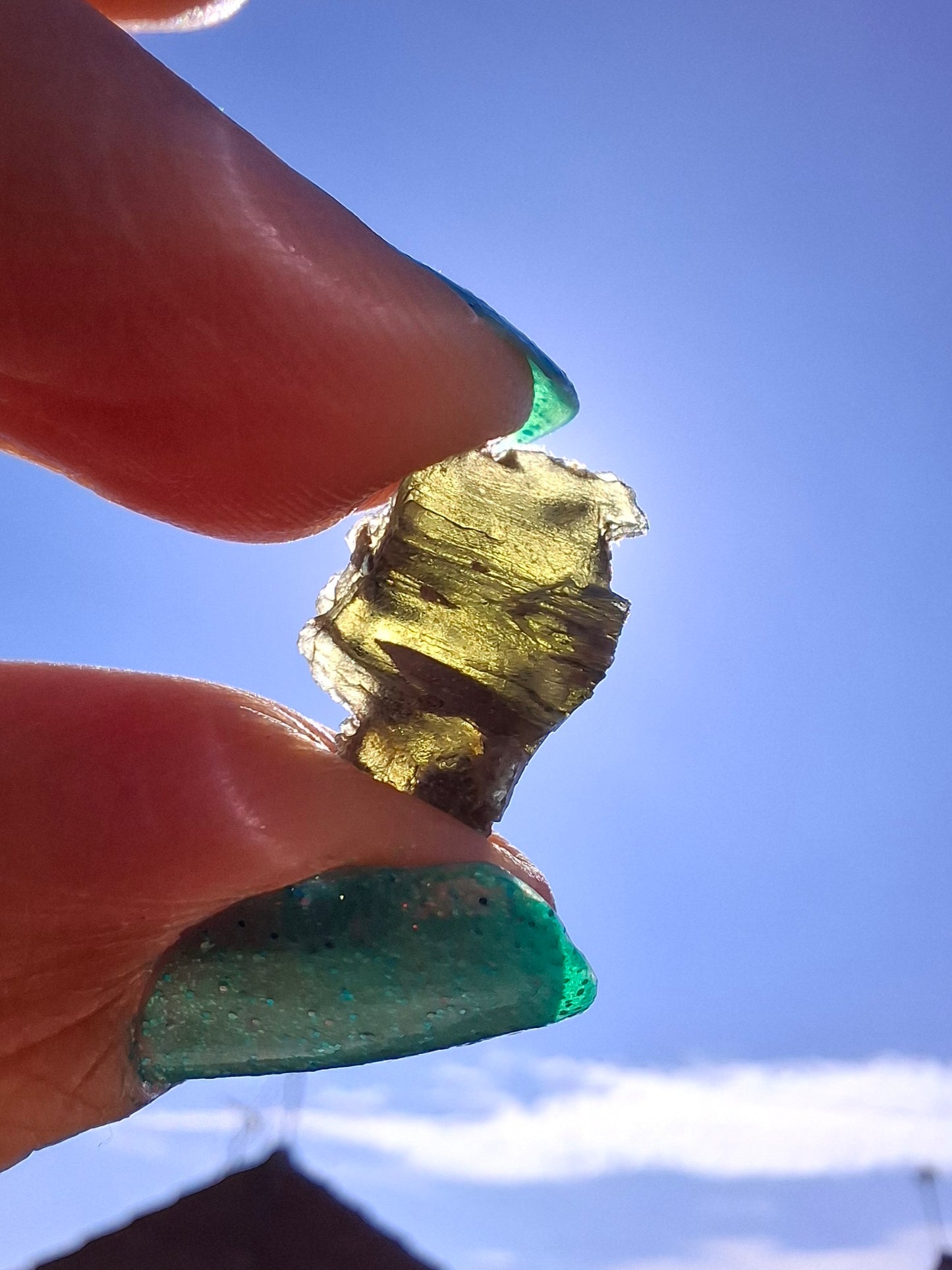 Moldavite Piece, 1.07g, Tektite (Ref: 1422)