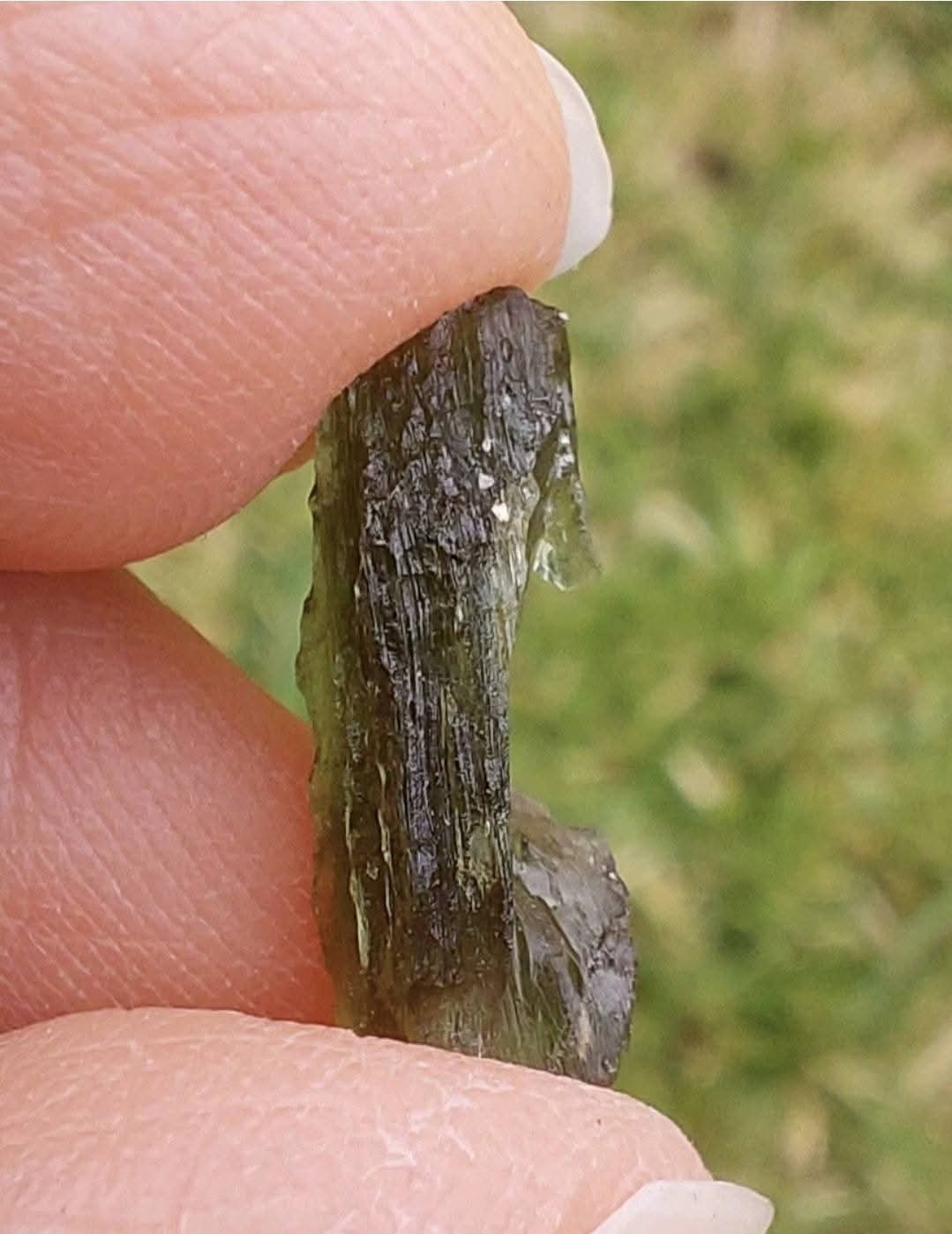 Moldavite Piece, 0.70g, Tektite (Ref: E214)
