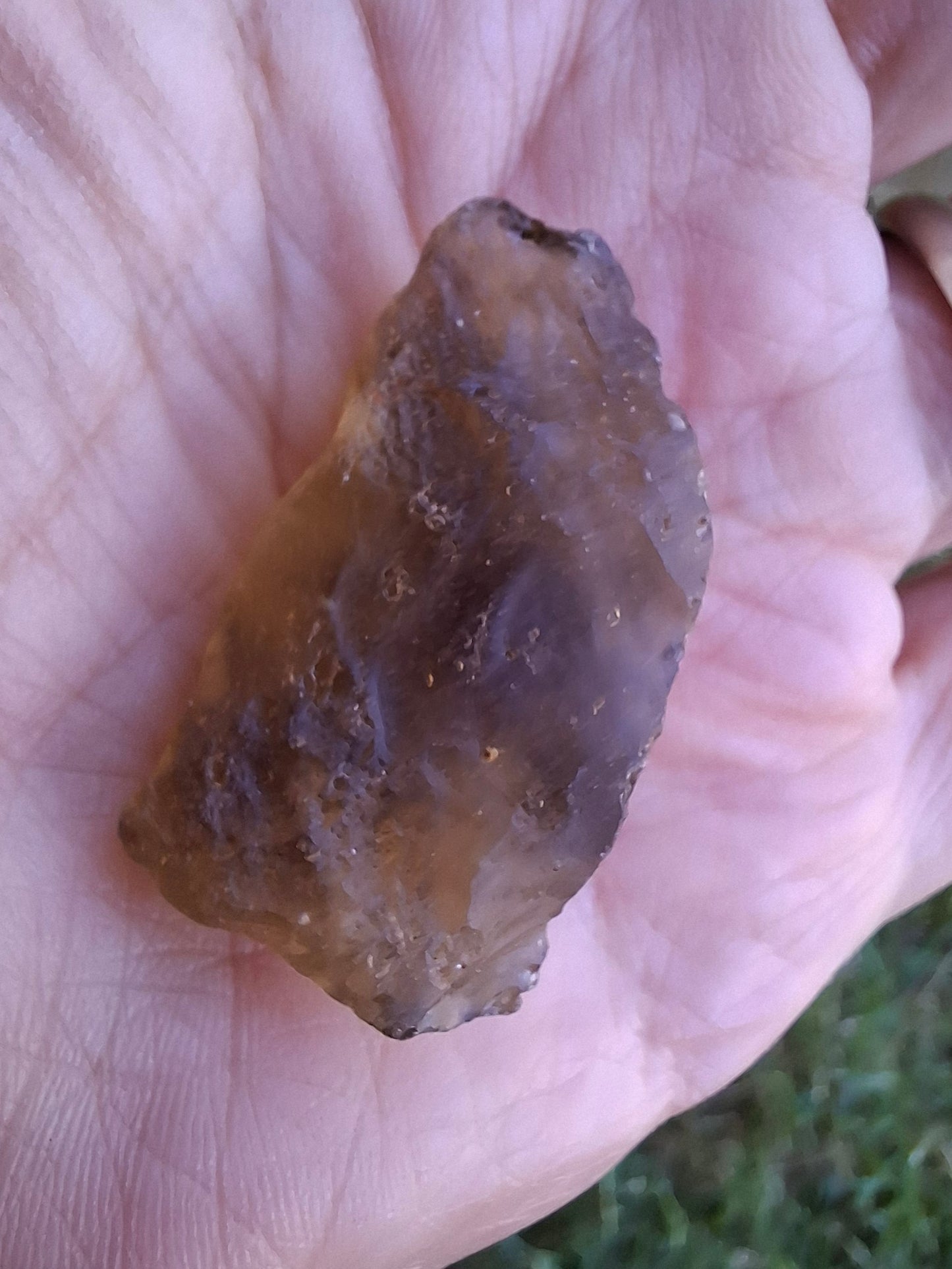 Libyan Desert Glass (darker) Piece, 11.69g, Tektite (Ref: L1366)