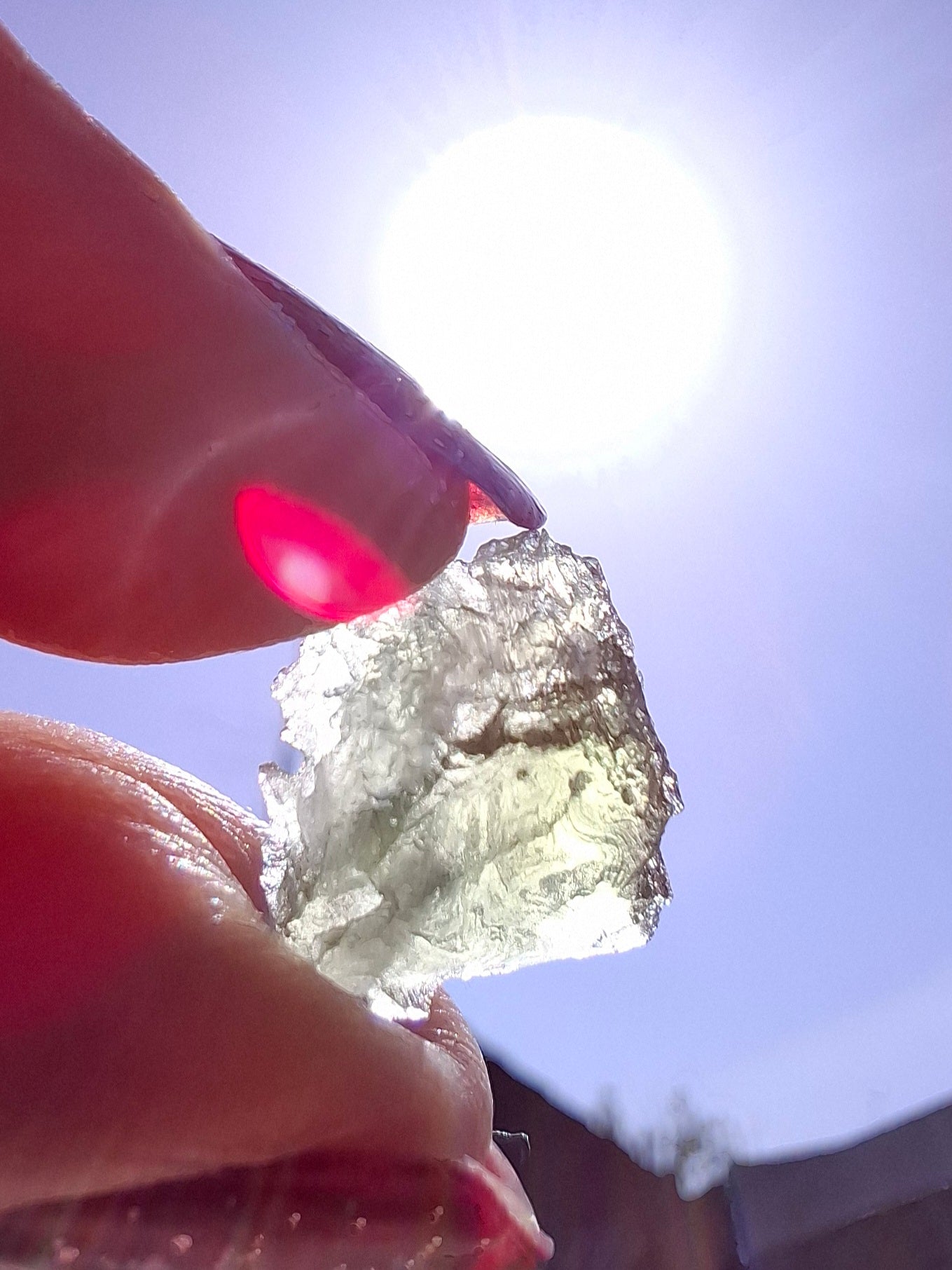 Moldavite Piece, 0.60g, Tektite (Ref: 1473)