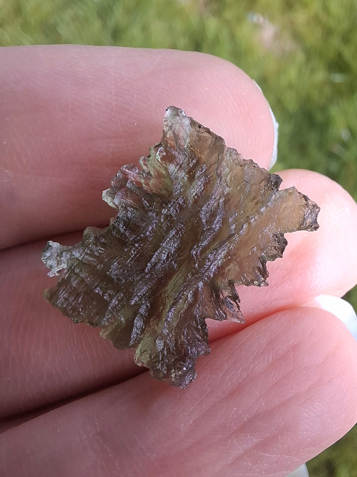 Moldavite Piece, JEZKOVNA BESEDNICE, 1.52g, Tektite (Ref: 1287)