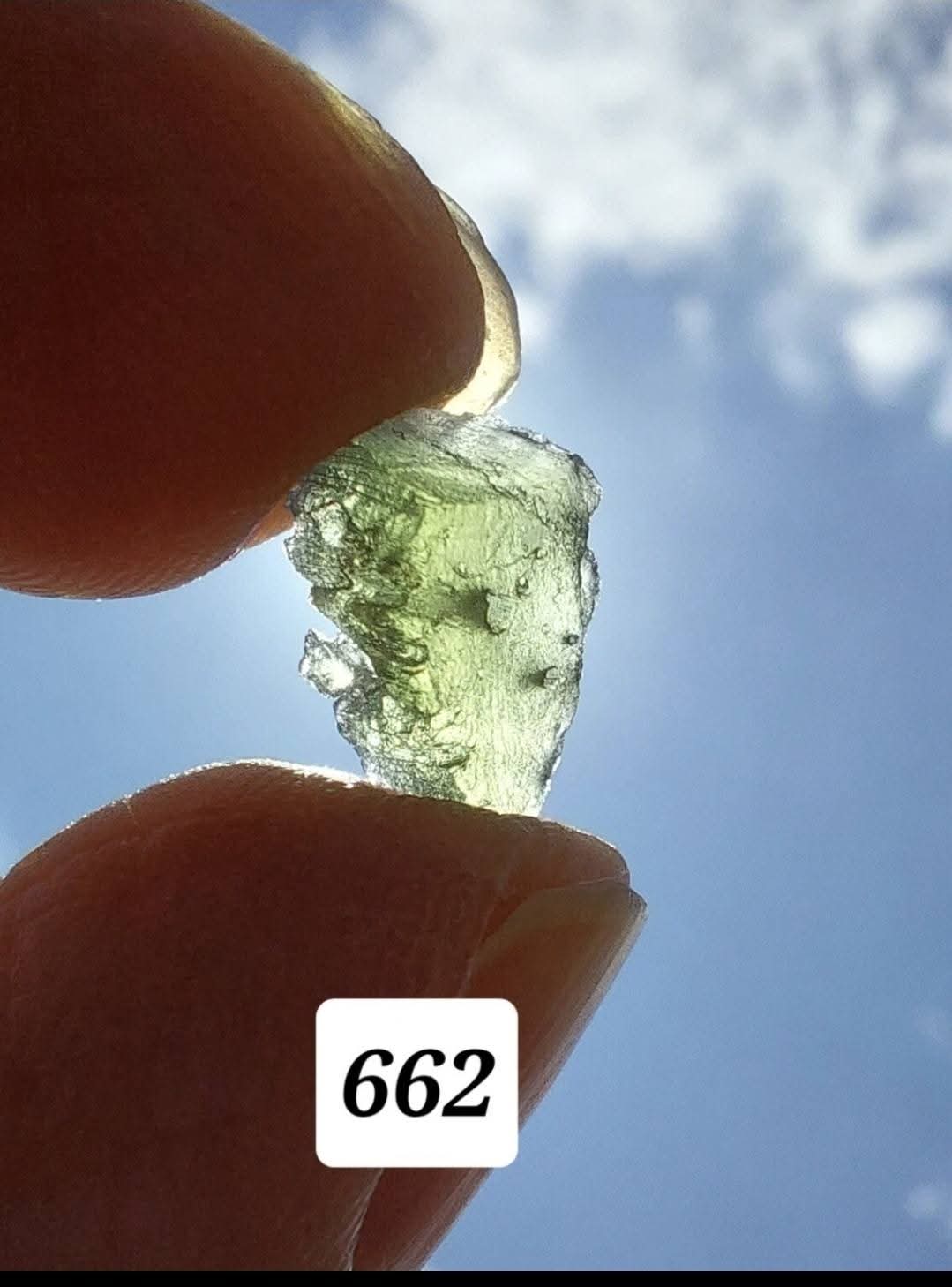 Moldavite Piece, 0.53g, Tektite (Ref: 662)