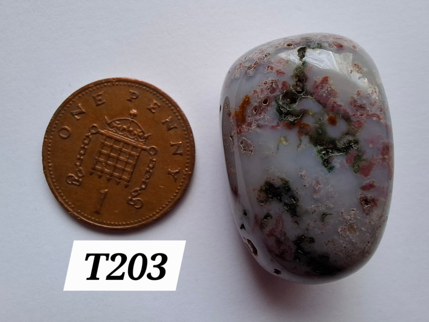 Ocean Jasper, Tumble Stone, Crystal (Ref: T203)