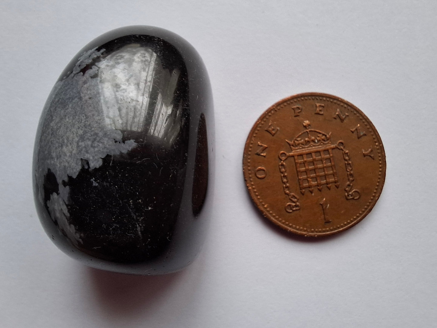 Snowflake Obsidian, Tumble Stone, Crystal (Ref: T99)
