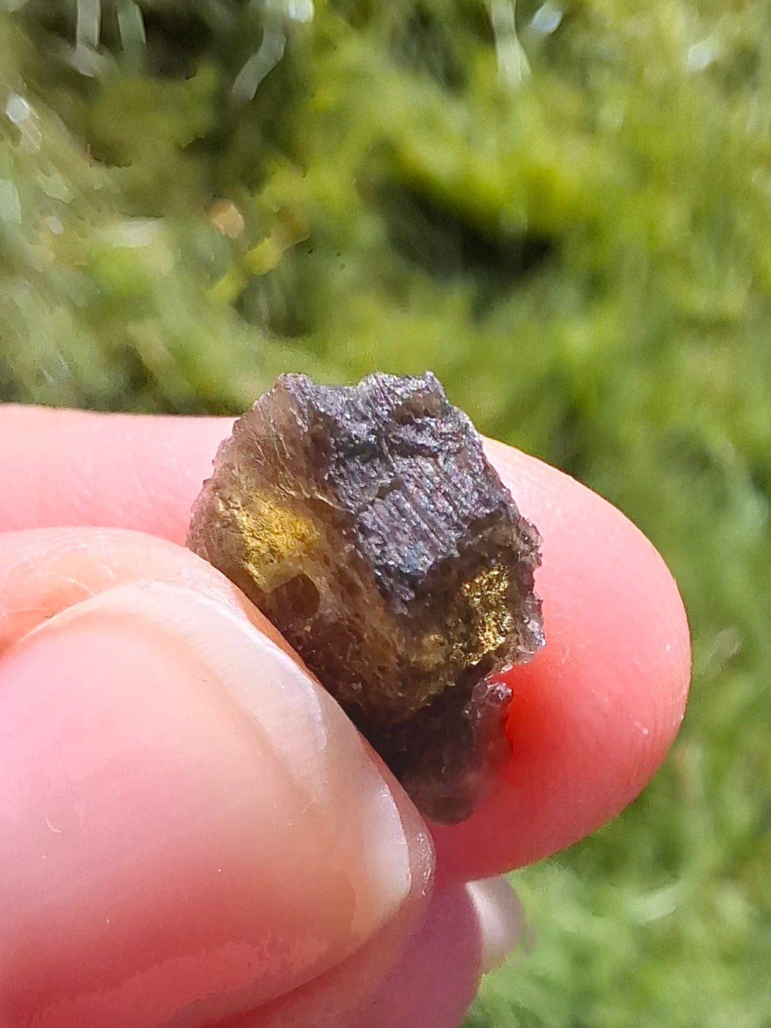 DRILLED Moldavite Piece, 0.92g, Tektite (Ref: D8)