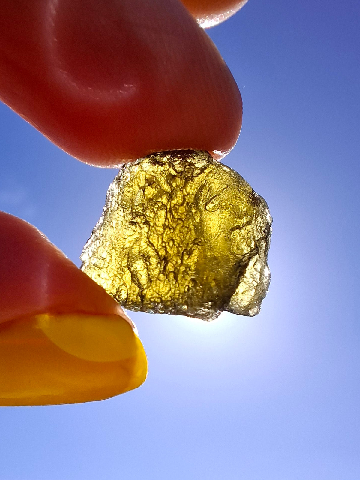Moldavite Piece, 2.22g, Tektite (Ref: 1514)