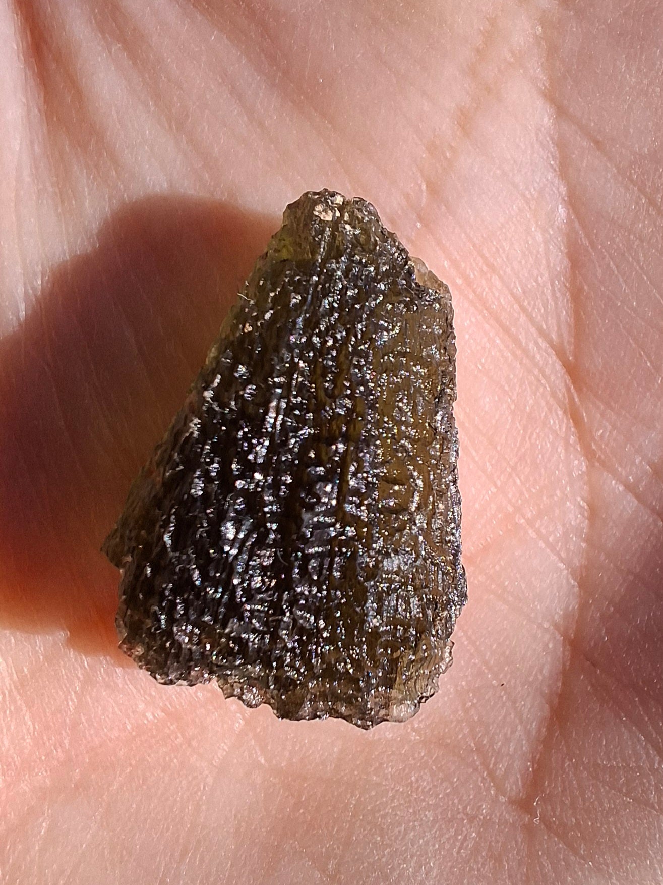 Moldavite Piece, 2.38g, Tektite (Ref: 1466)