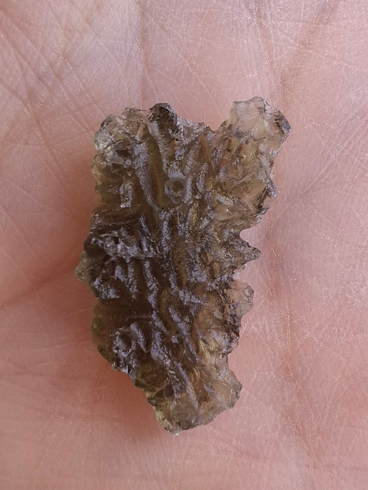 Moldavite Piece, JEZKOVNA BESEDNICE, 1.76g, Tektite (Ref: 1281)