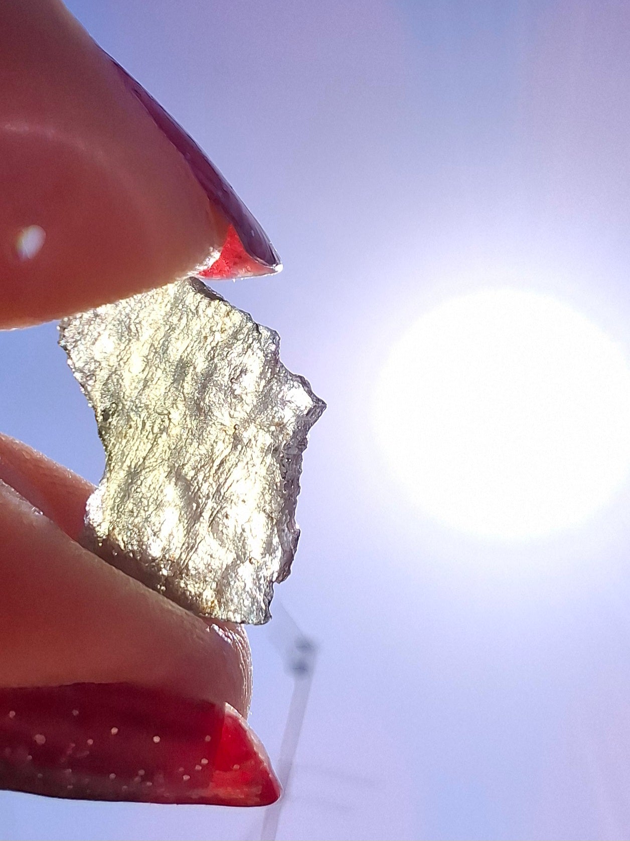 Moldavite Piece, 0.48g, Tektite (Ref: 1480)