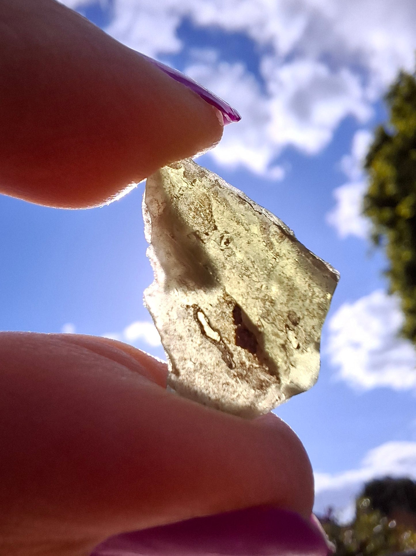 Moldavite Piece, 1.30g, Tektite (Ref: 1434)