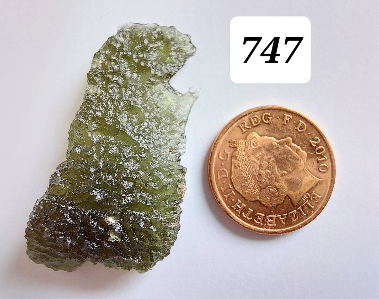Moldavite Piece, MALY CHLUM, 5.57g, Tektite (Ref: 747)