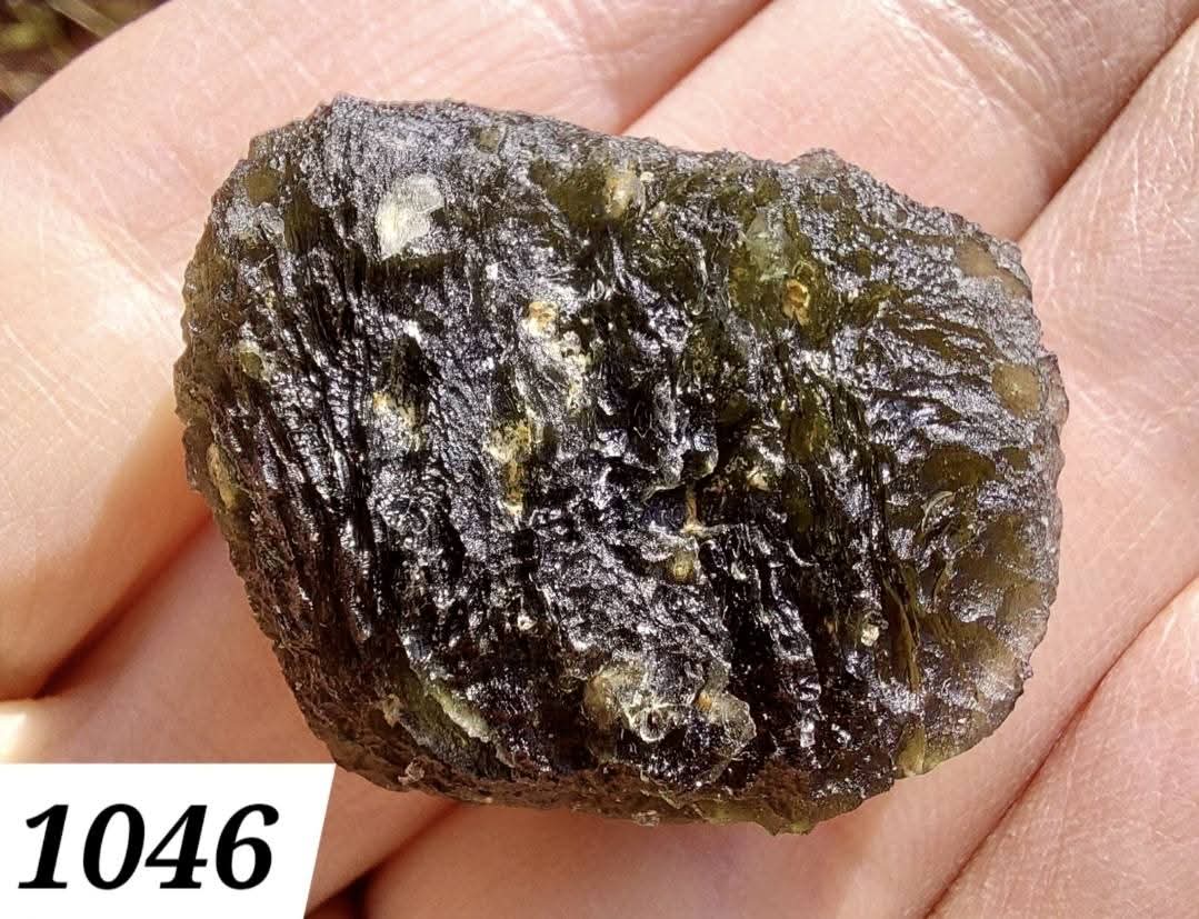 Moldavite Piece, CHLUM, 12.82g, Tektite (Ref: 1046)