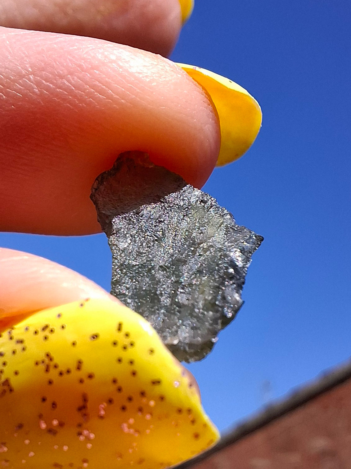 Moldavite Piece, 0.48g, Tektite (Ref: 1480)