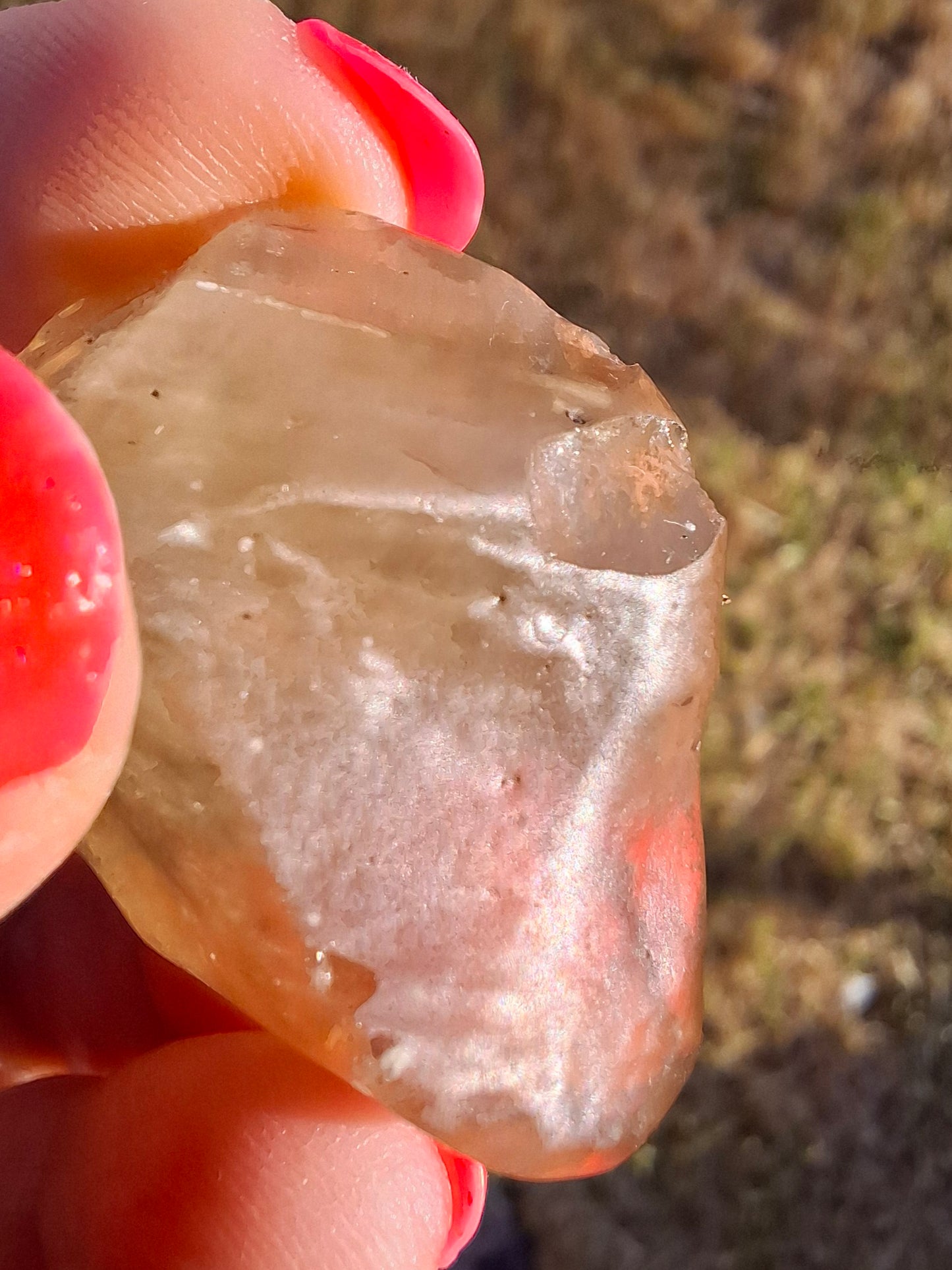 Libyan Desert Glass (darker) Piece, 12.00g, Tektite (Ref: L1377)