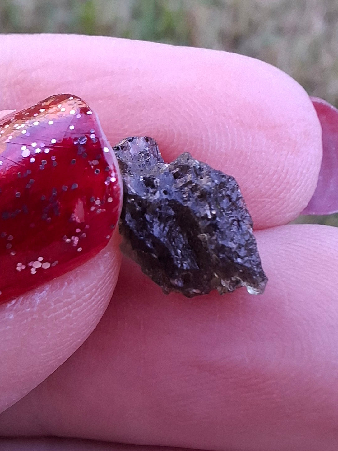 Moldavite Piece, 0.59g, Tektite (Ref: 1465)