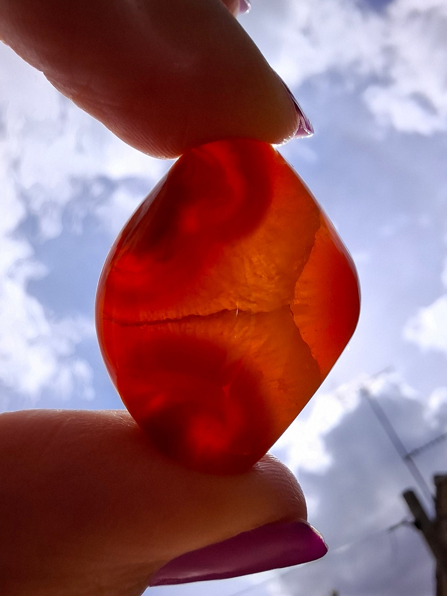 Carnelian, Tumble Stone, Crystal (Ref: T63)