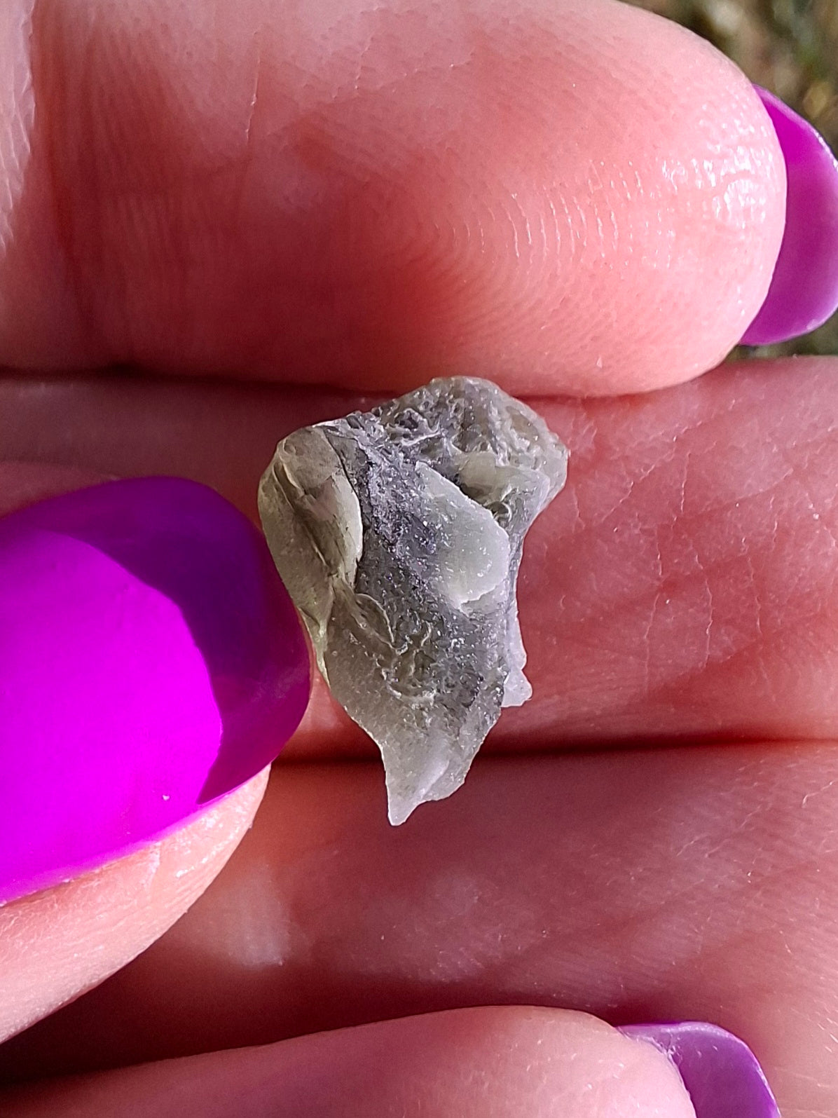 Moldavite Piece, 0.91g, Tektite (Ref: 1460)
