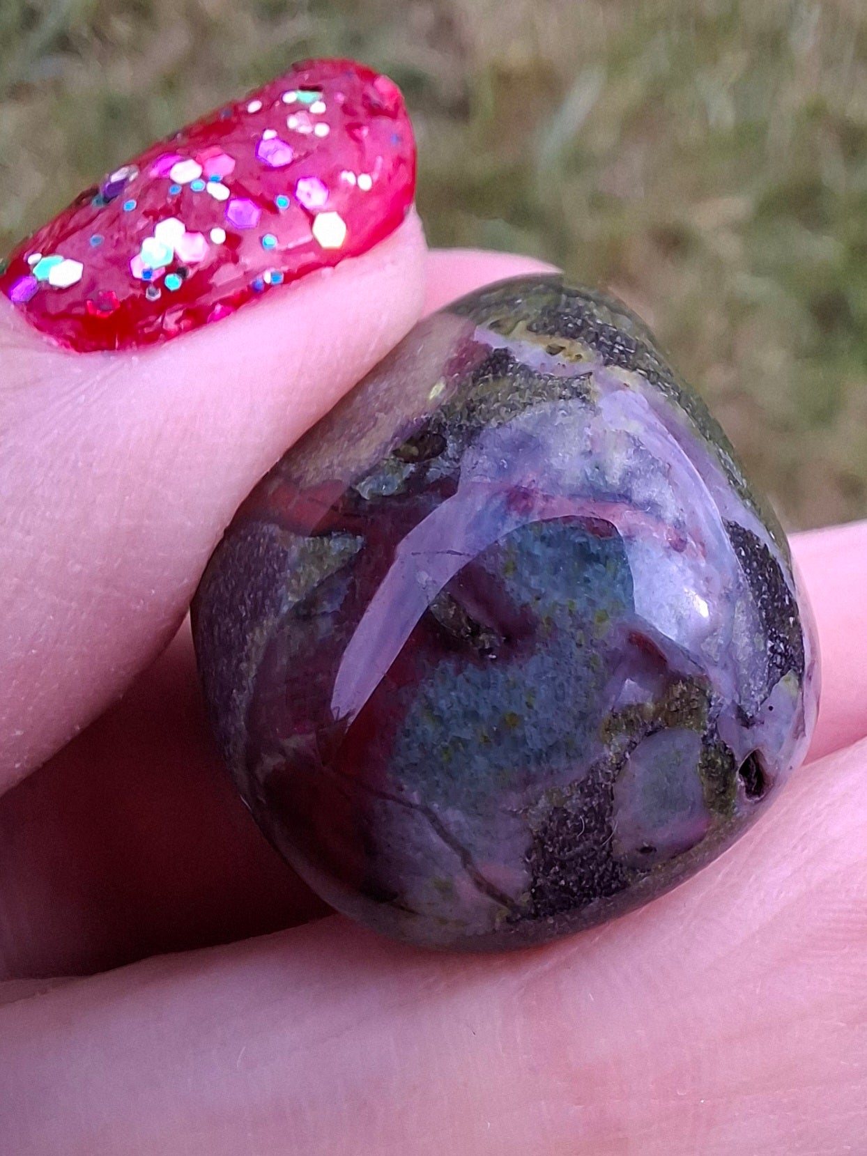 Dragons Blood Jasper, Tumble Stone, Crystal (Ref: T112)