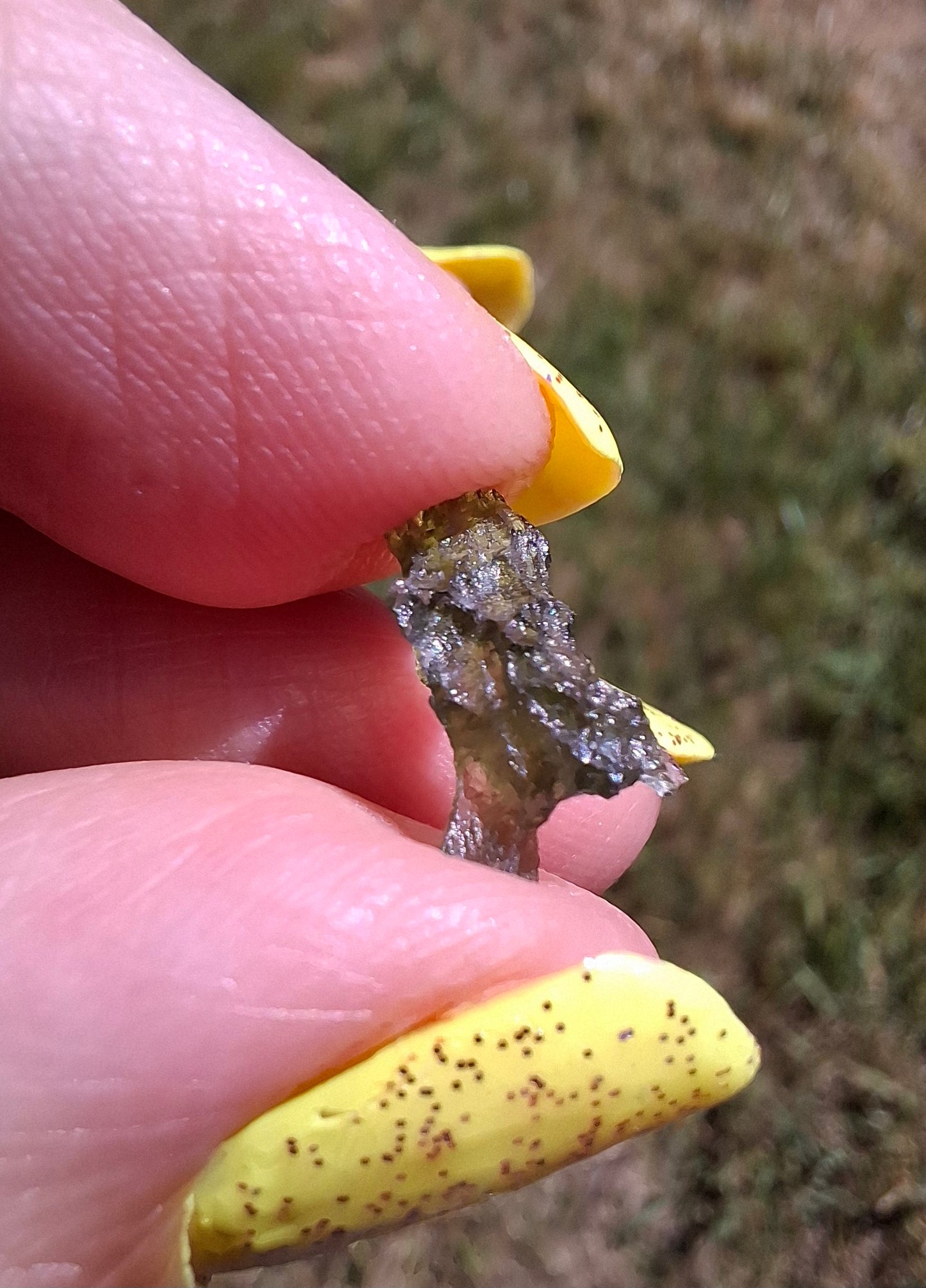 Moldavite small Piece, 0.34g, Tektite (Ref: 1476)