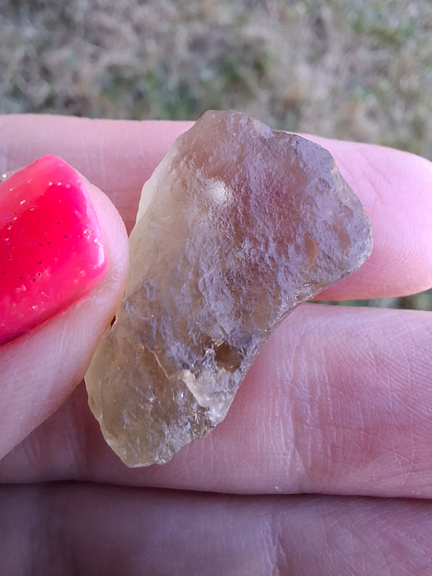 Libyan Desert Glass (darker) Piece, 7.32g, Tektite (Ref: L1369)