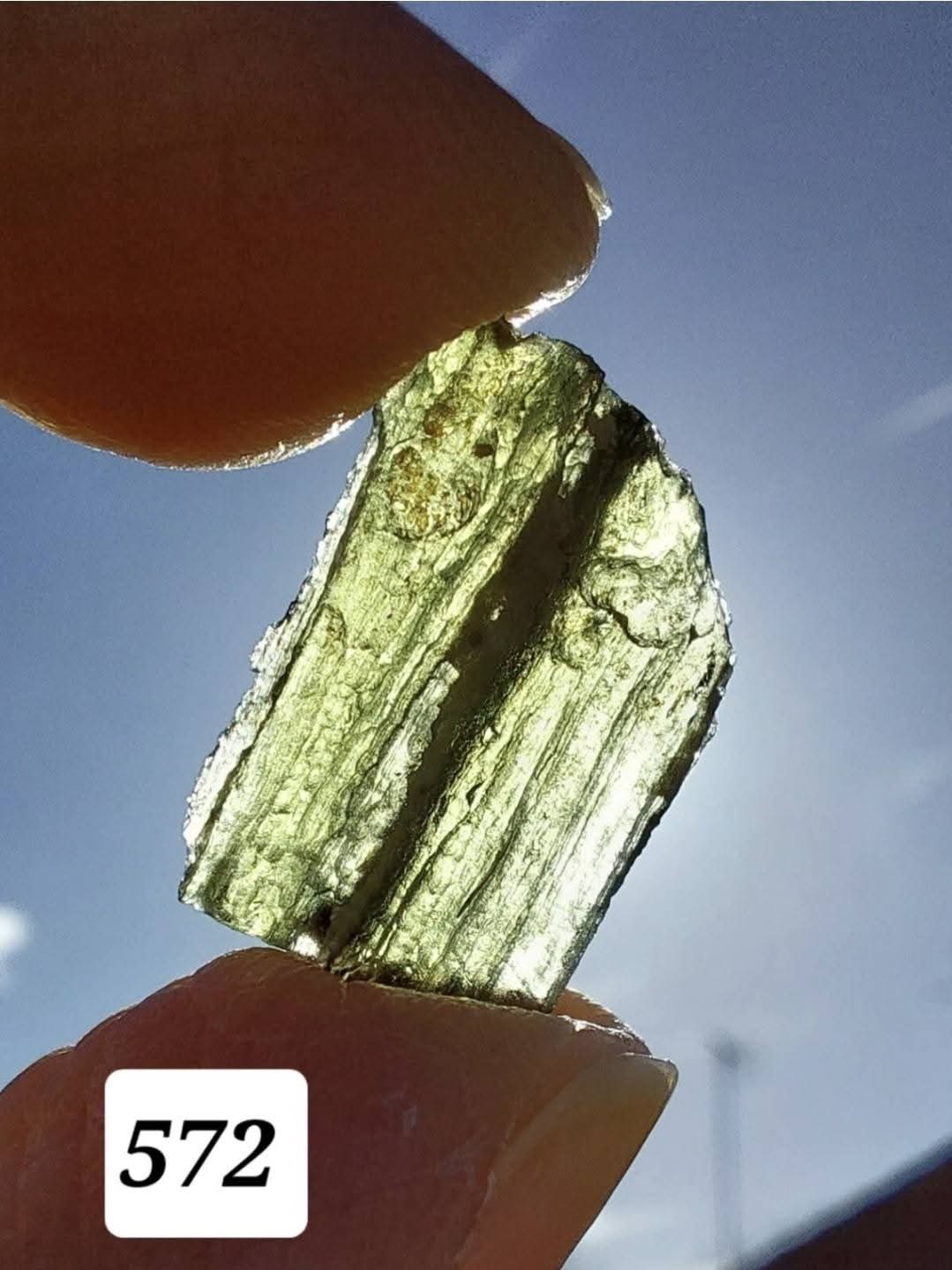 Moldavite Piece, 1.46g, Tektite (Ref: 572)