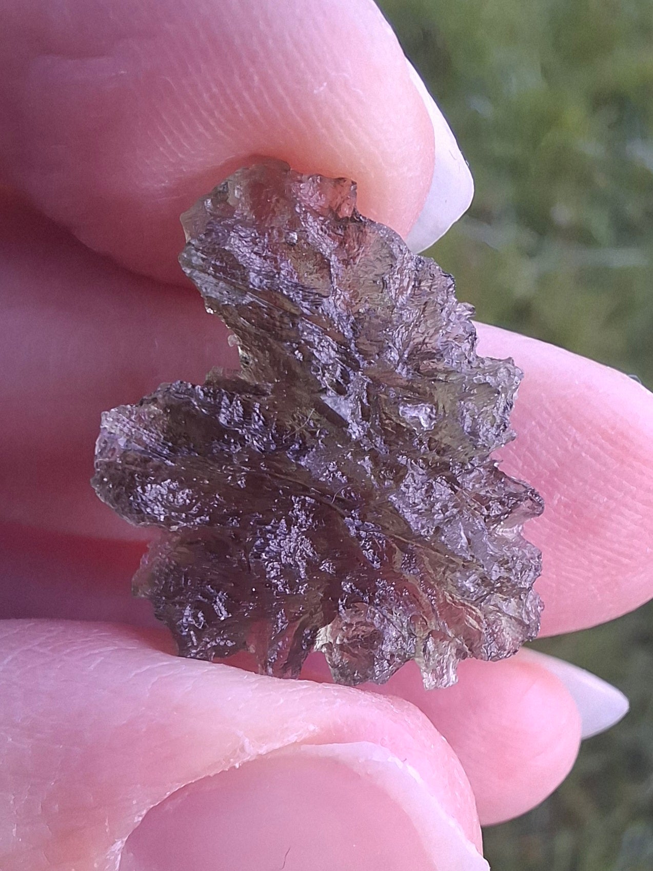Moldavite Piece, JEZKOVNA BESEDNICE, 1.79g, Tektite (Ref: 1261)