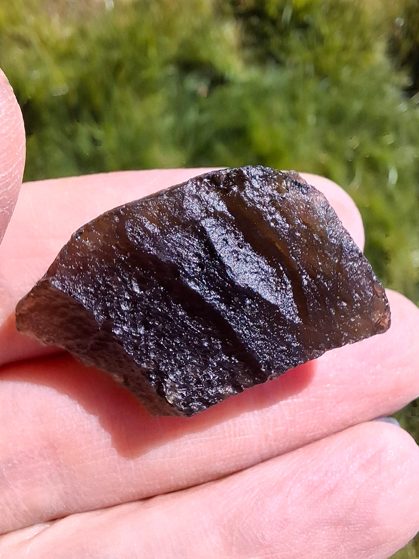 Moldavite Piece, JAKULE, 7.00g, Tektite (Ref: 1376)