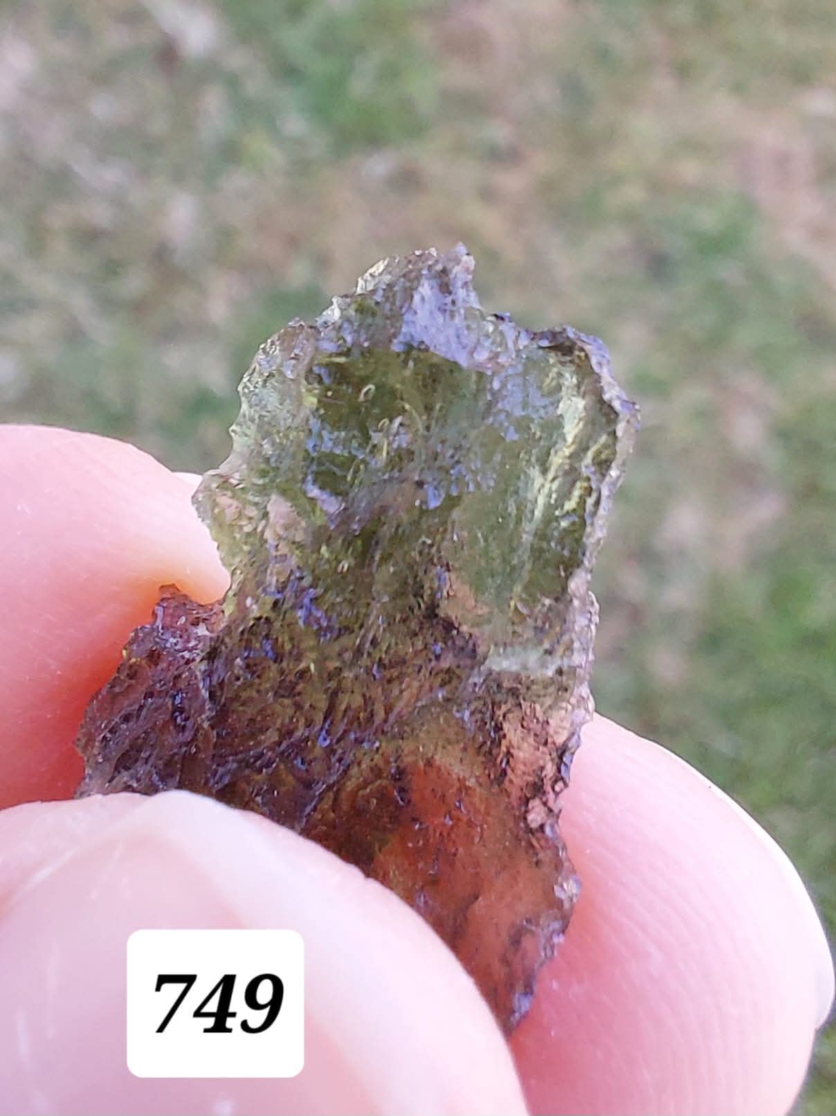 Moldavite Piece, BESEDNICE SKOLA, 1.55g, Tektite (Ref: 749)