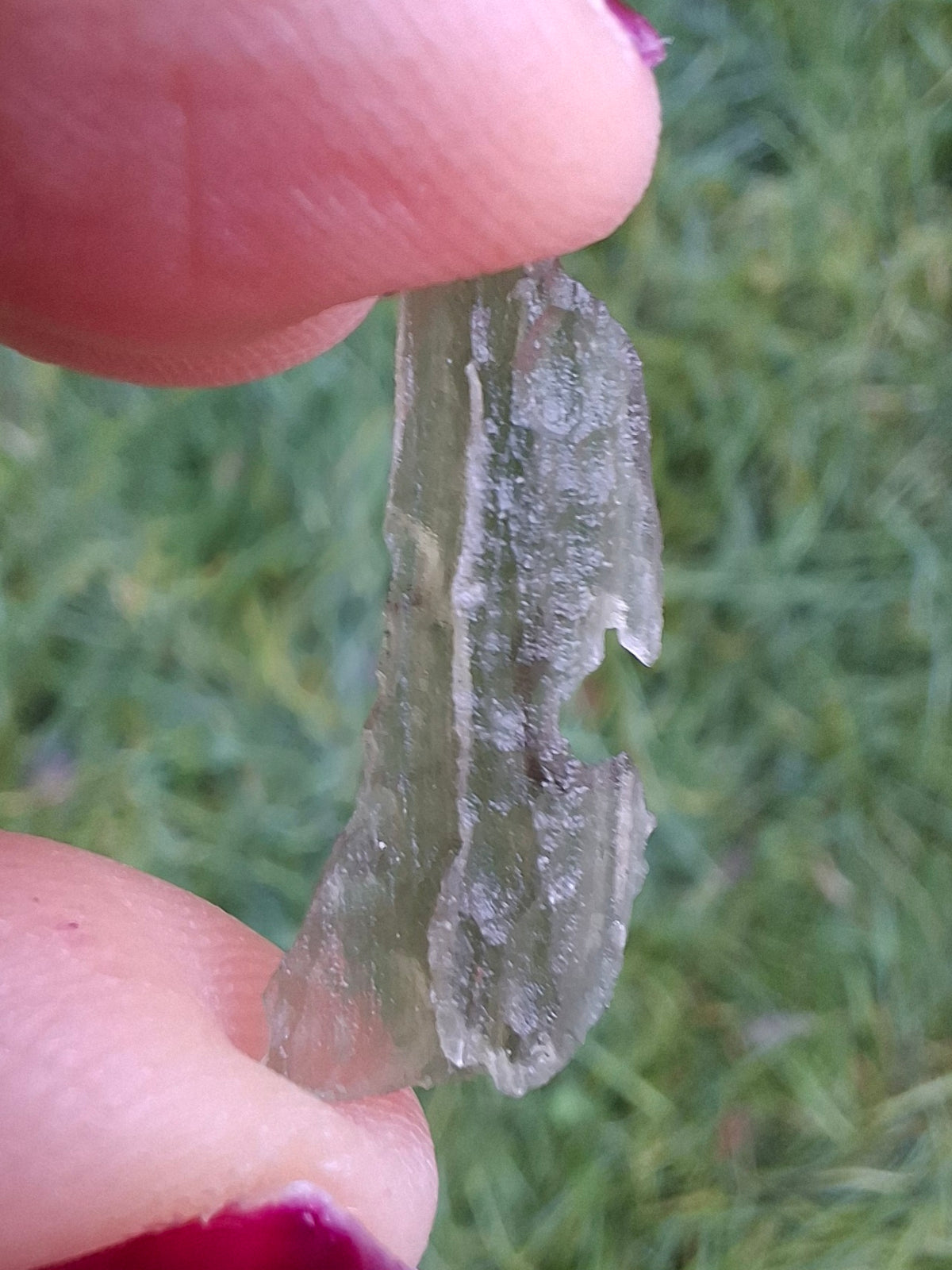 Moldavite Piece, 0.46g, Tektite (Ref: 1521)