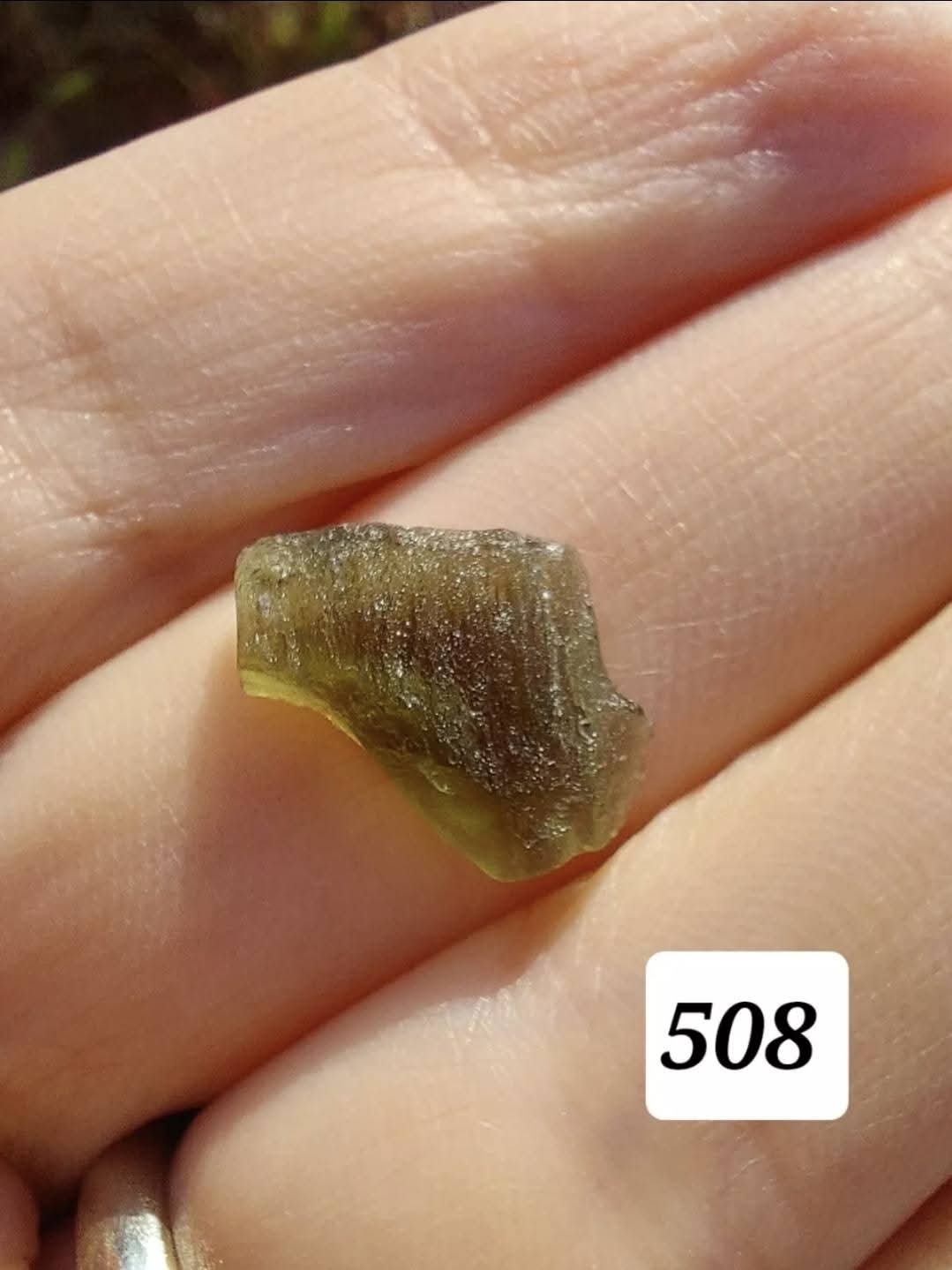 Moldavite Piece, 0.72g, Tektite (Ref: 508)