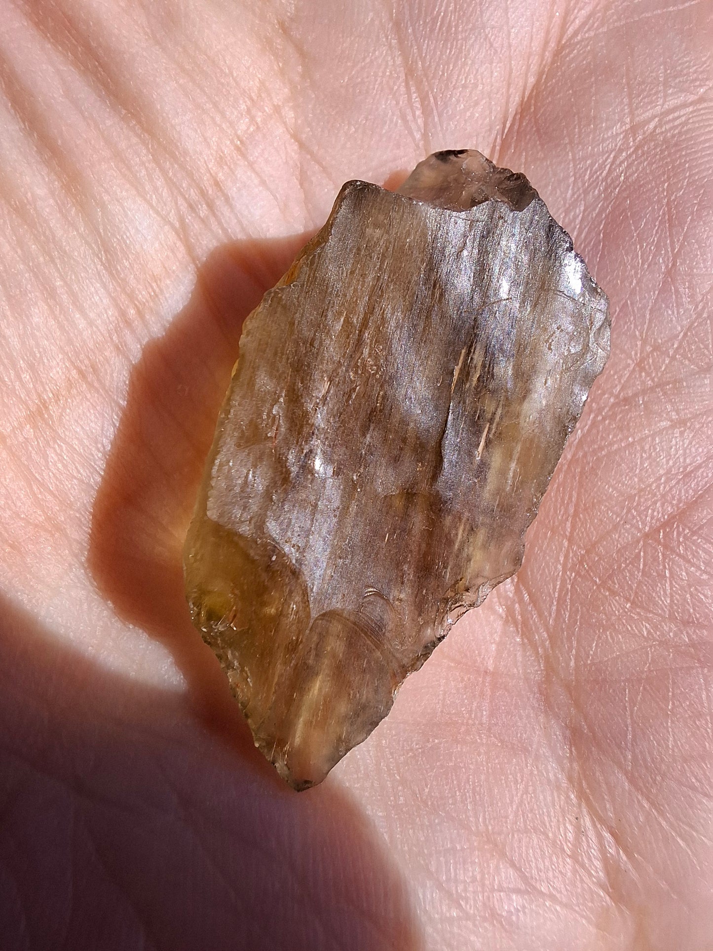 Libyan Desert Glass (darker) Piece, 8.34g, Tektite (Ref: L1370)